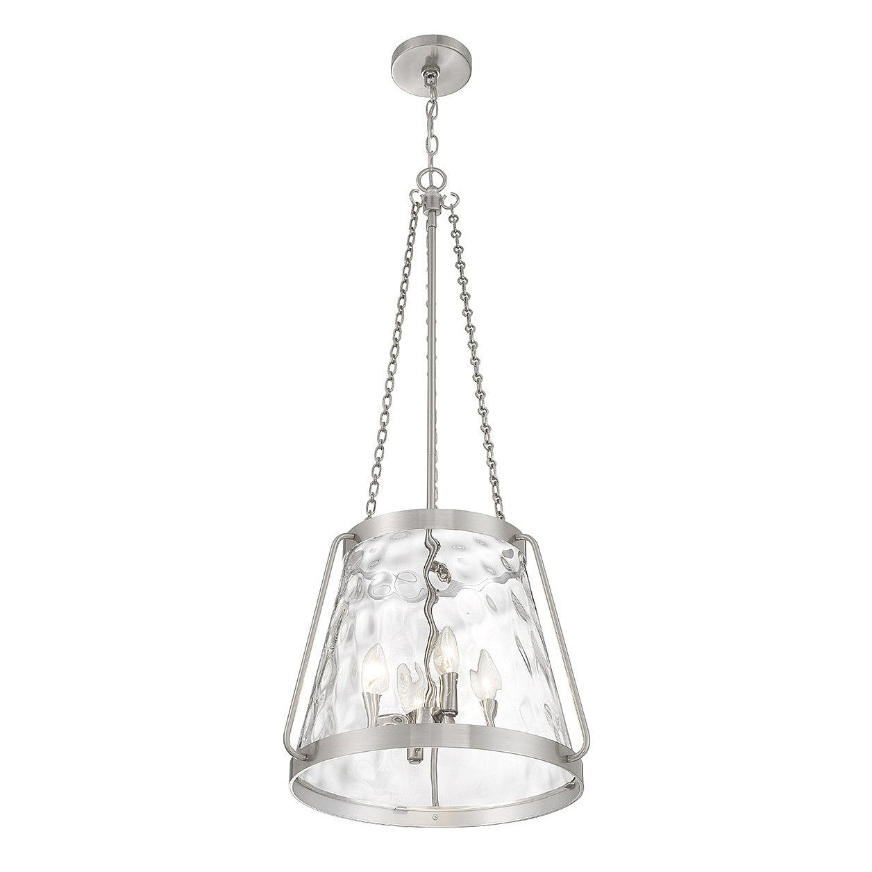 Savoy House - 7-1804-4-SN - Four Light Pendant - Crawford - Satin Nickel