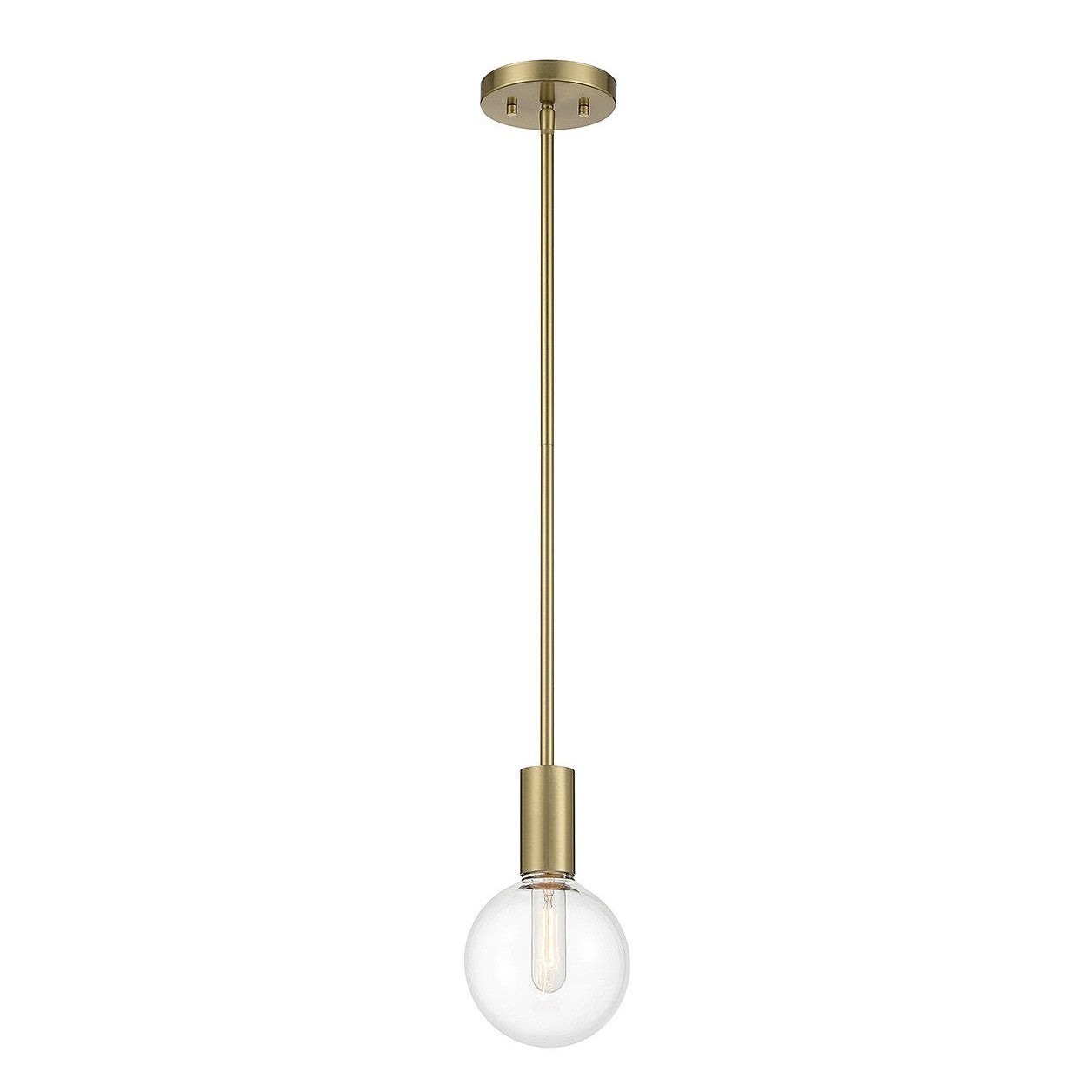 Savoy House - 7-3075-1-322 - One Light Mini Pendant - Wright - Warm Brass