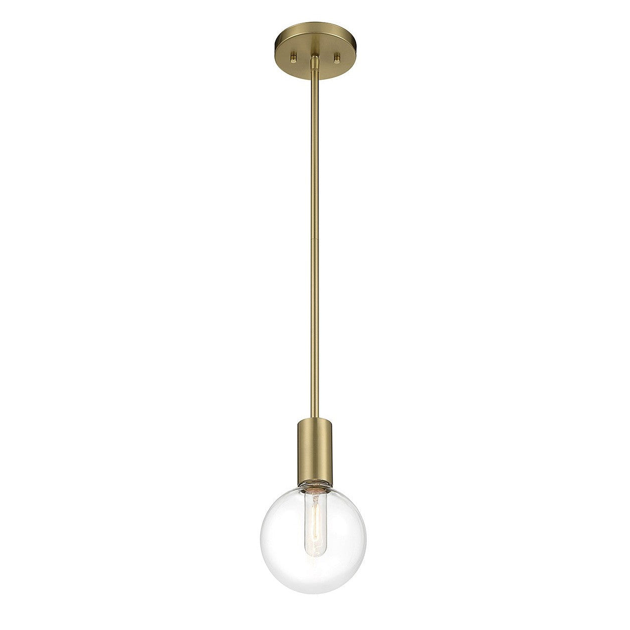 Savoy House - 7-3075-1-322 - One Light Mini Pendant - Wright - Warm Brass