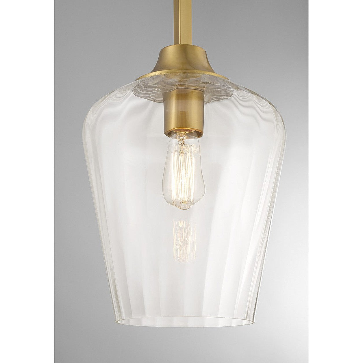 Savoy House - 7-3390-1-322 - One Light Pendant - Carlton - Warm Brass