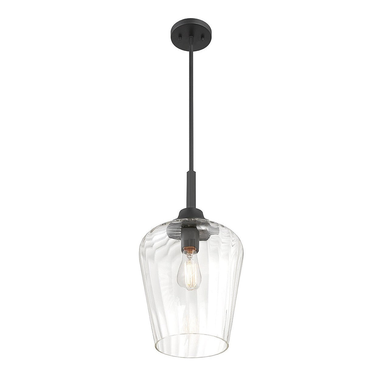 Savoy House - 7-3390-1-89 - One Light Pendant - Carlton - Matte Black