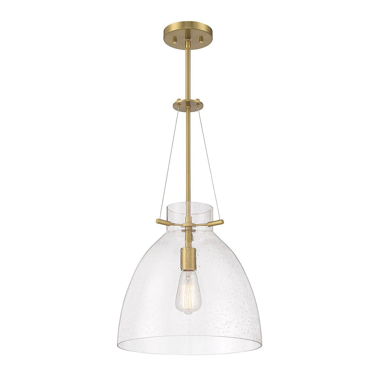 Savoy House - 7-7006-1-322 - One Light Pendant - Foster - Warm Brass