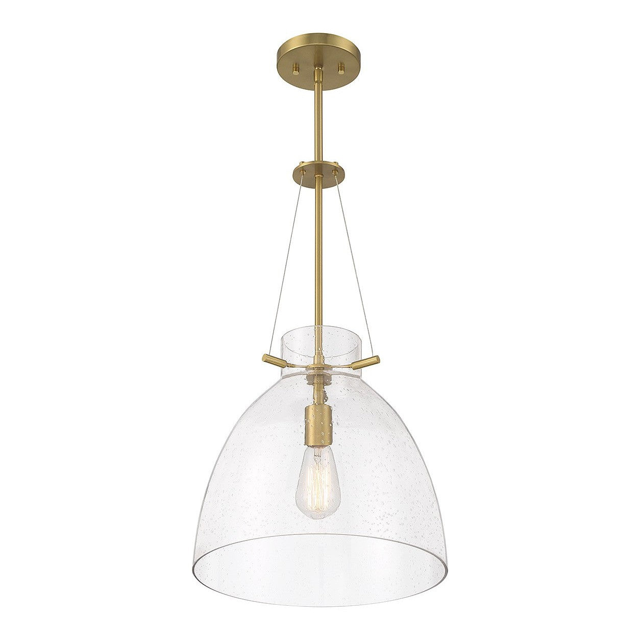 Savoy House - 7-7006-1-322 - One Light Pendant - Foster - Warm Brass