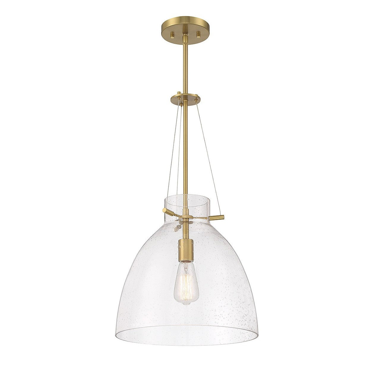 Savoy House - 7-7006-1-322 - One Light Pendant - Foster - Warm Brass