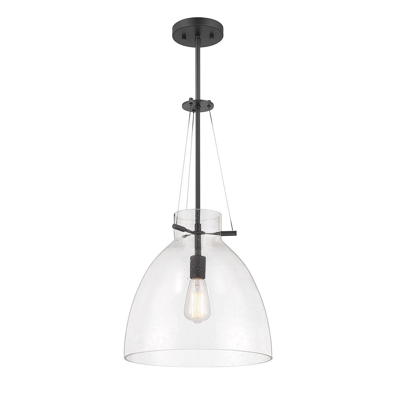 Savoy House - 7-7006-1-89 - One Light Pendant - Foster - Matte Black