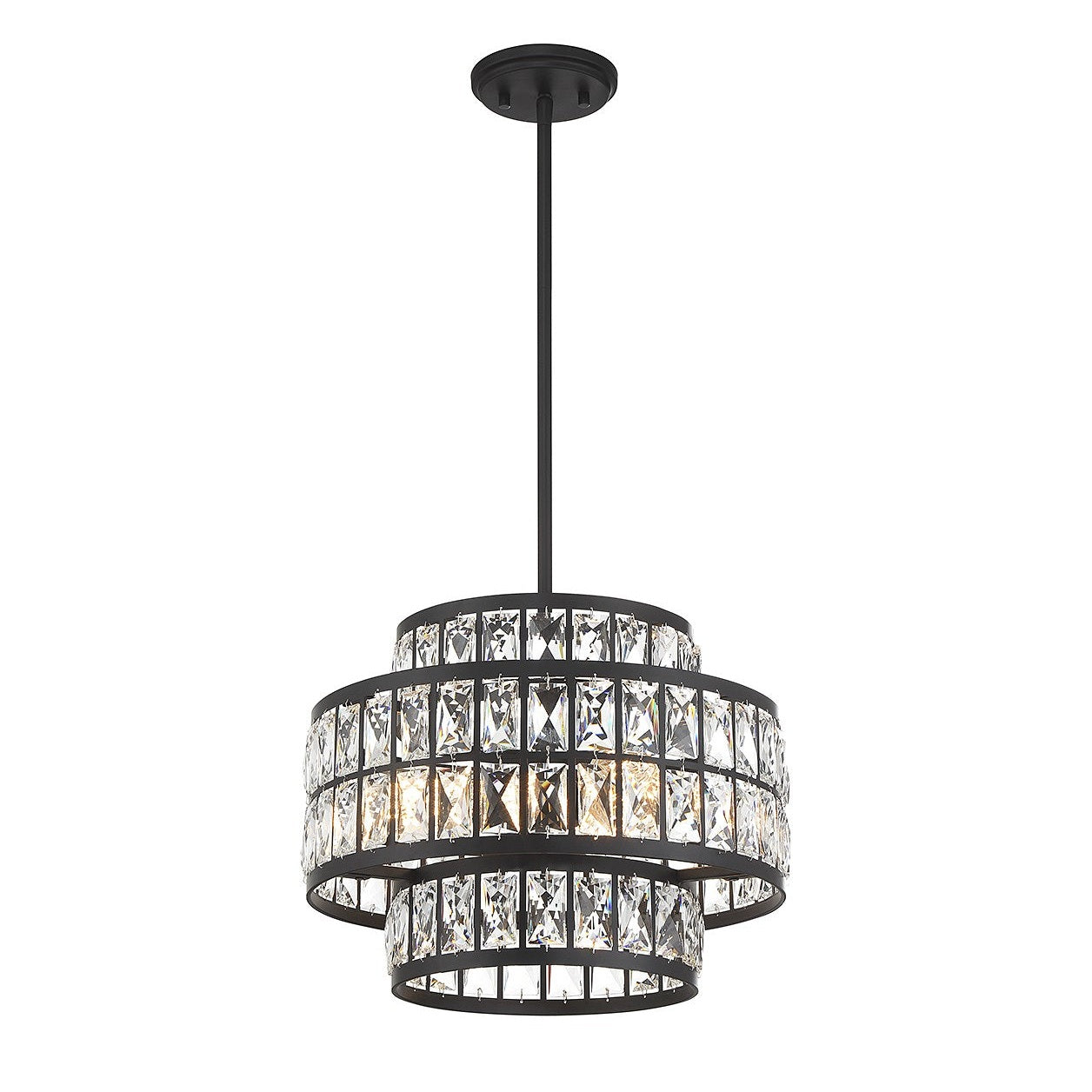 Savoy House - 7-9044-3-89 - Three Light Pendant - Renzo - Matte Black
