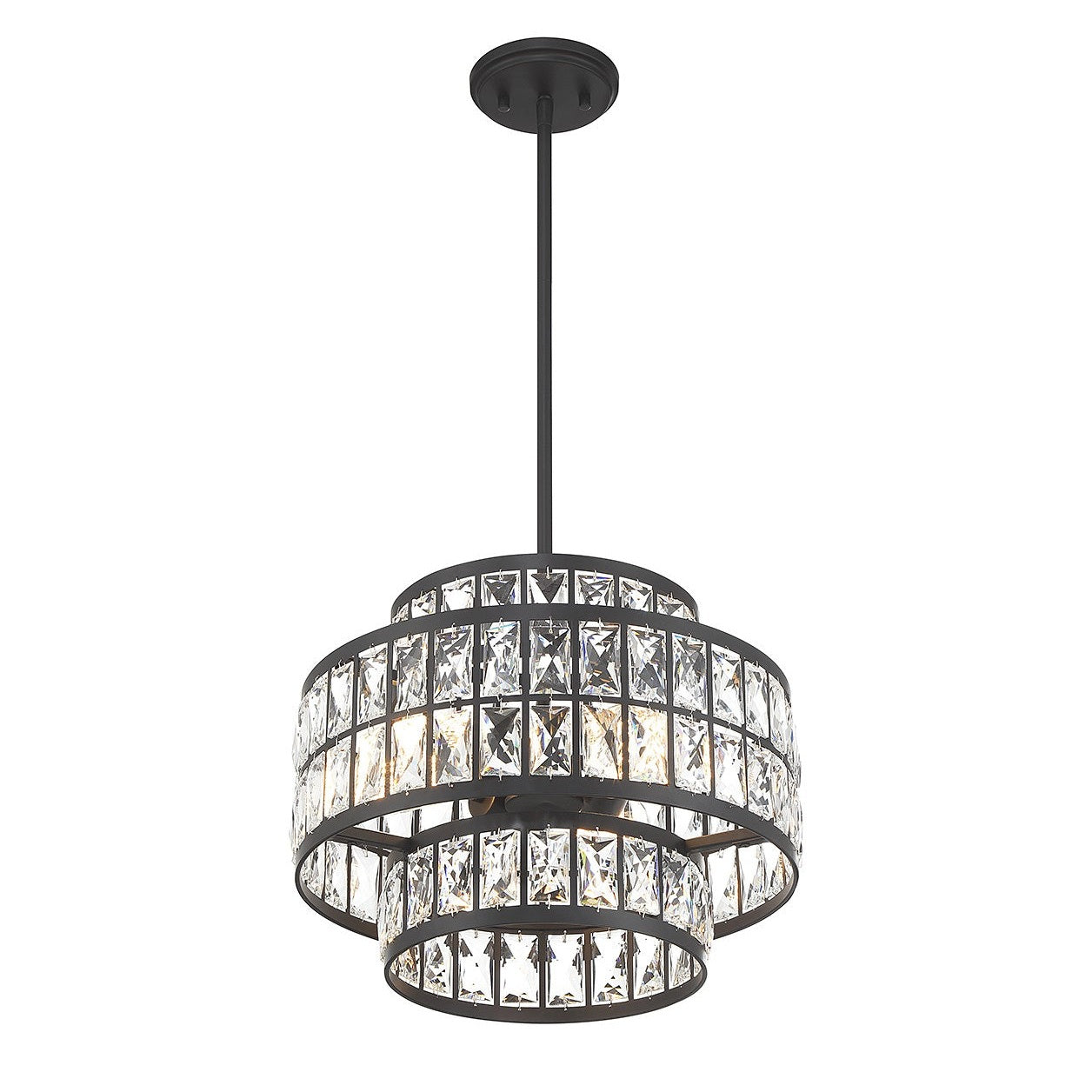 Savoy House - 7-9044-3-89 - Three Light Pendant - Renzo - Matte Black