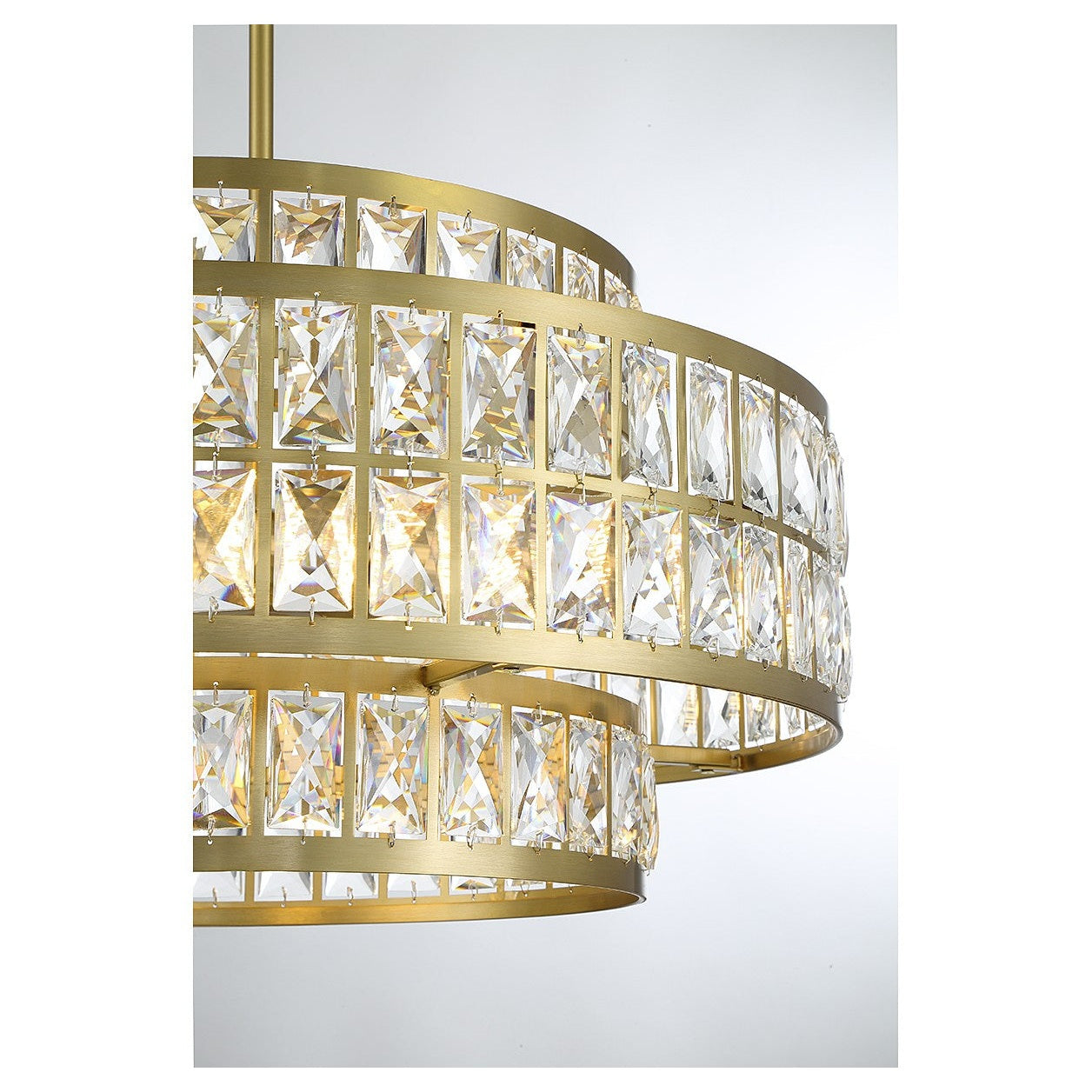 Savoy House - 7-9046-4-322 - Four Light Pendant - Renzo - Warm Brass