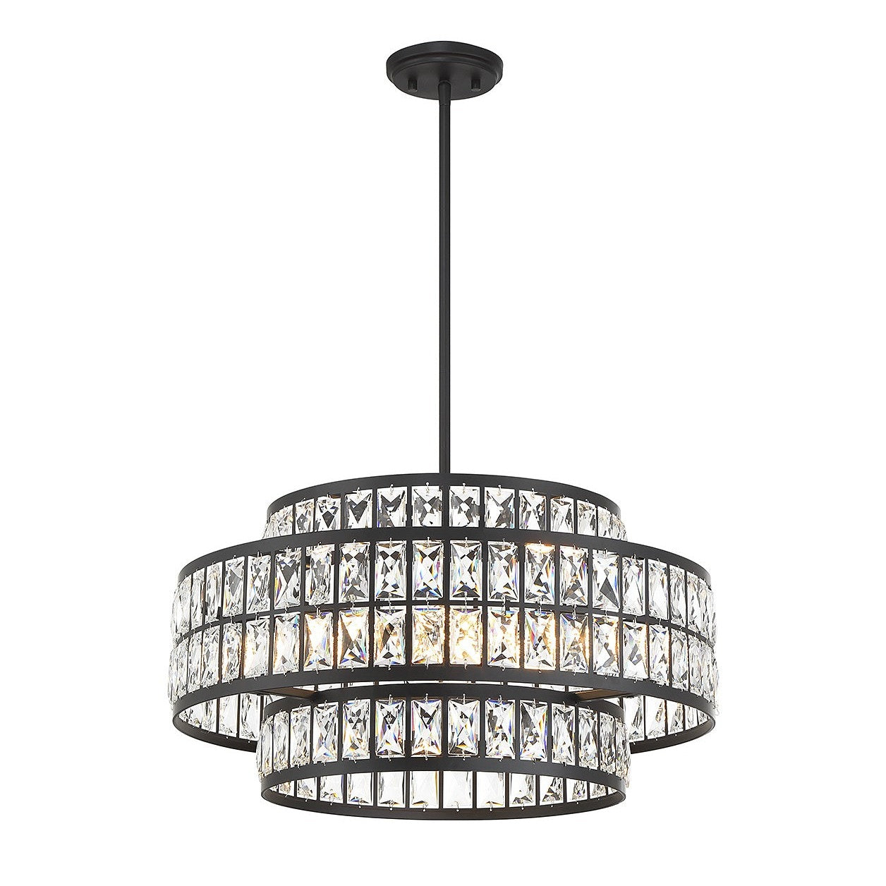 Savoy House - 7-9046-4-89 - Four Light Pendant - Renzo - Matte Black