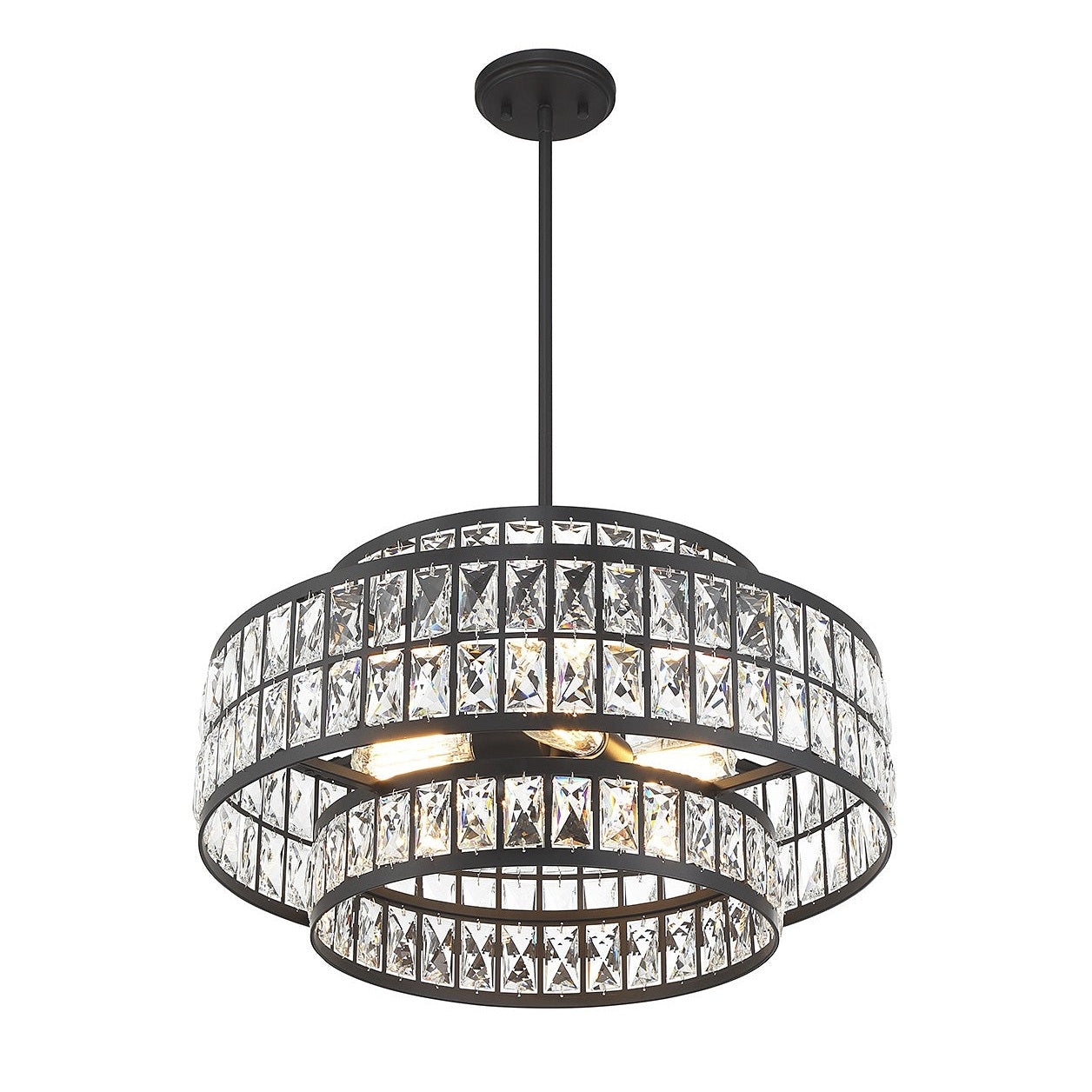 Savoy House - 7-9046-4-89 - Four Light Pendant - Renzo - Matte Black