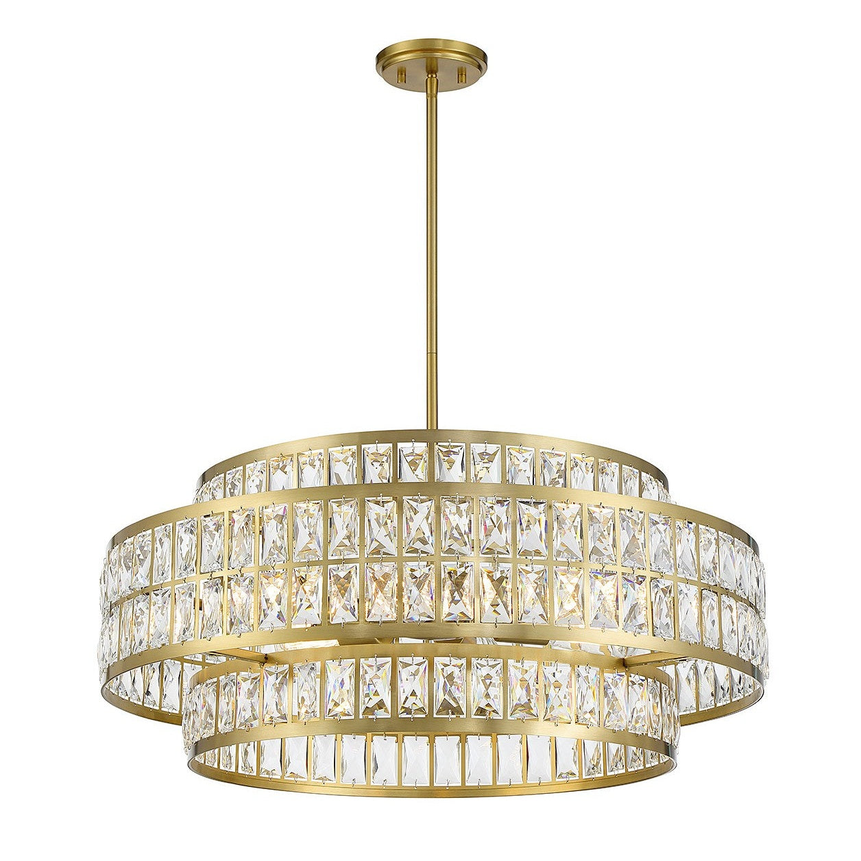 Savoy House - 7-9048-6-322 - Six Light Pendant - Renzo - Warm Brass