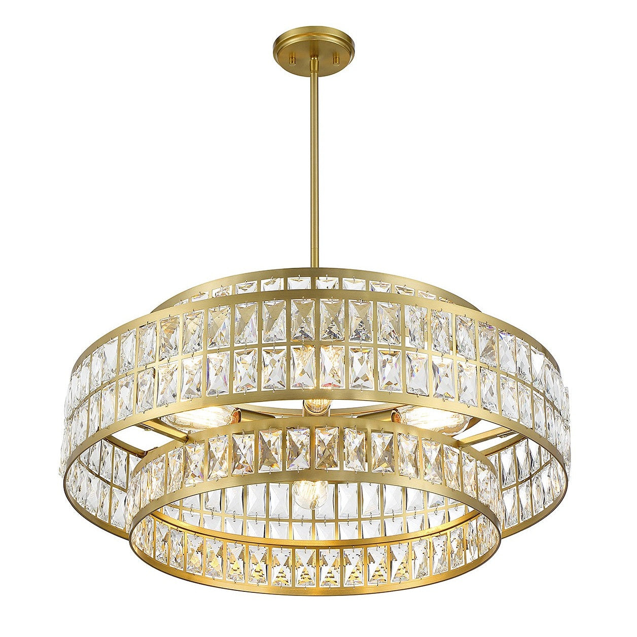 Savoy House - 7-9048-6-322 - Six Light Pendant - Renzo - Warm Brass