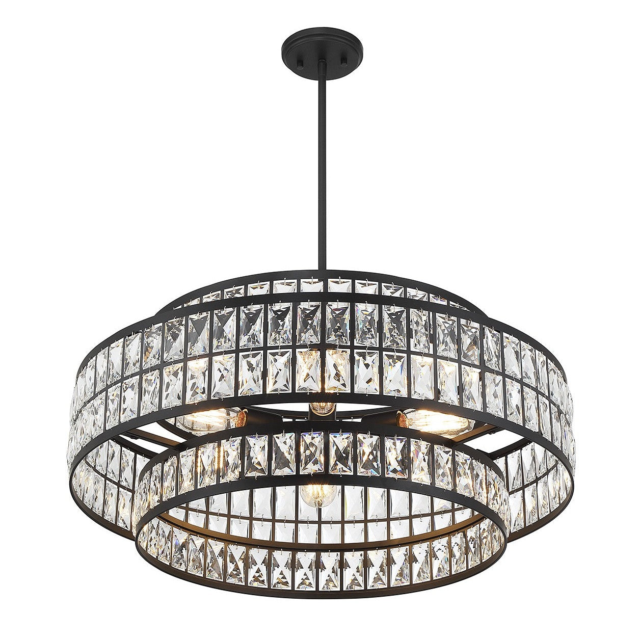 Savoy House - 7-9048-6-89 - Six Light Pendant - Renzo - Matte Black