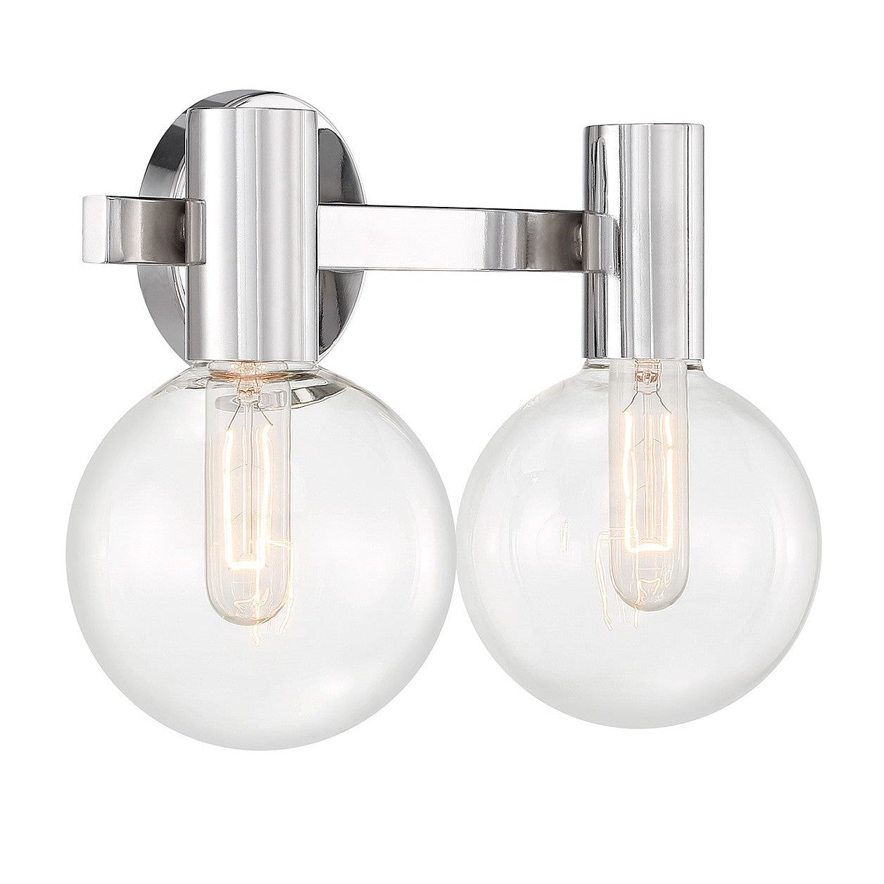 Savoy House - 8-3076-2-11 - Two Light Bathroom Vanity - Wright - Chrome