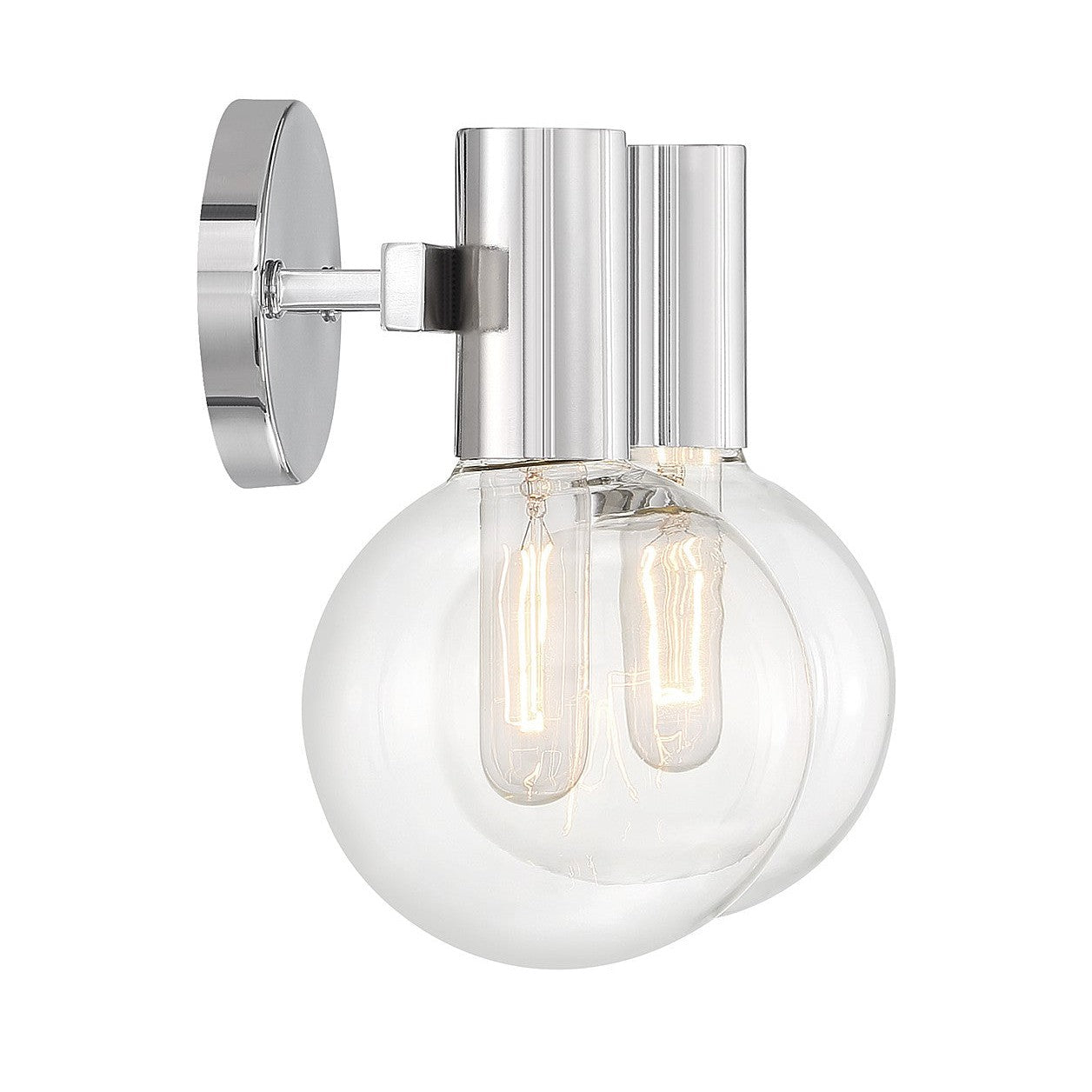 Savoy House - 8-3076-2-11 - Two Light Bathroom Vanity - Wright - Chrome