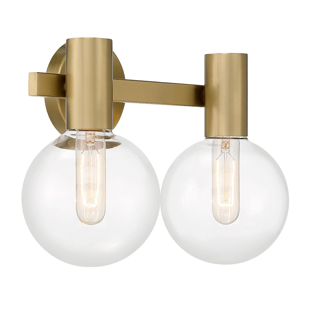 Savoy House - 8-3076-2-322 - Two Light Bathroom Vanity - Wright - Warm Brass