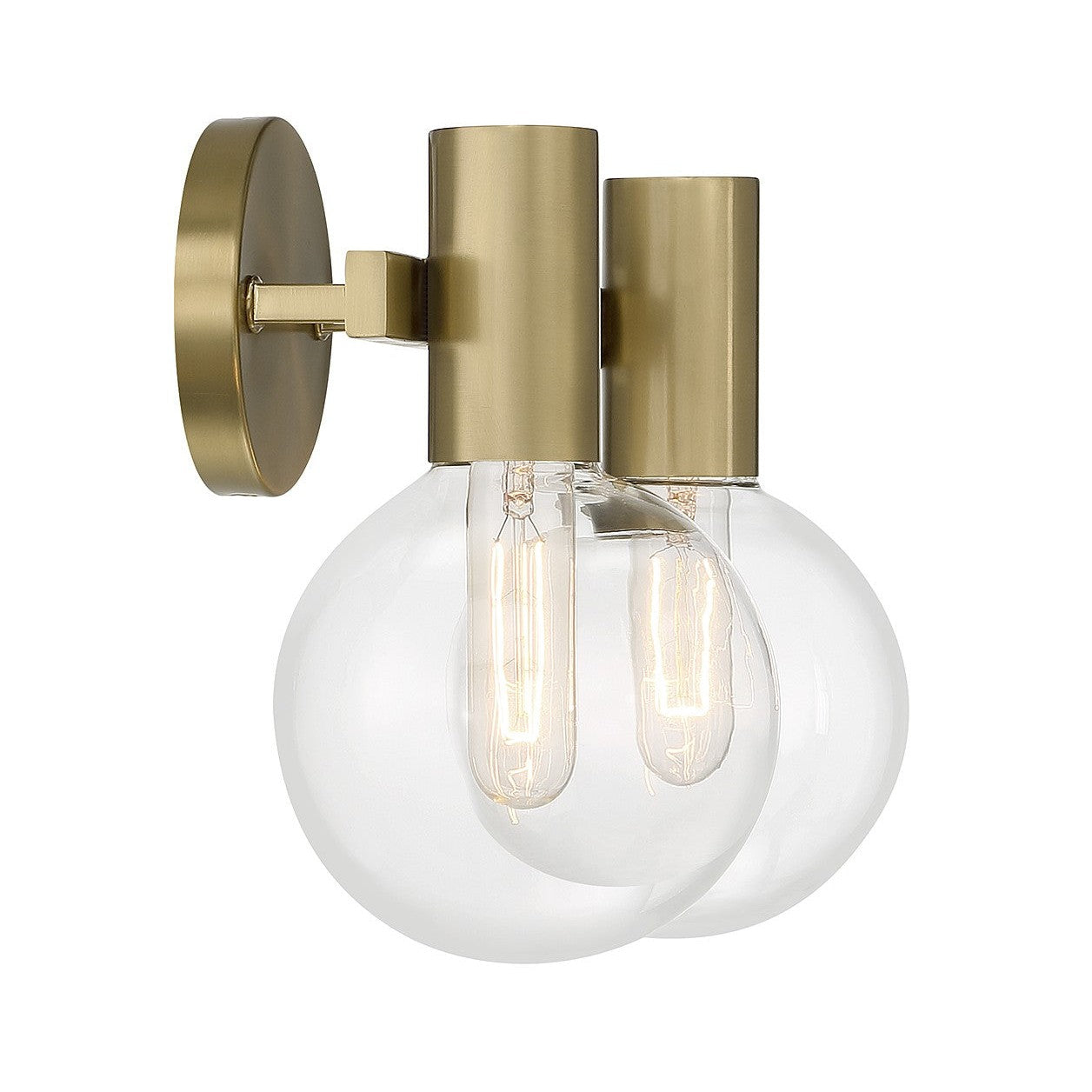 Savoy House - 8-3076-2-322 - Two Light Bathroom Vanity - Wright - Warm Brass