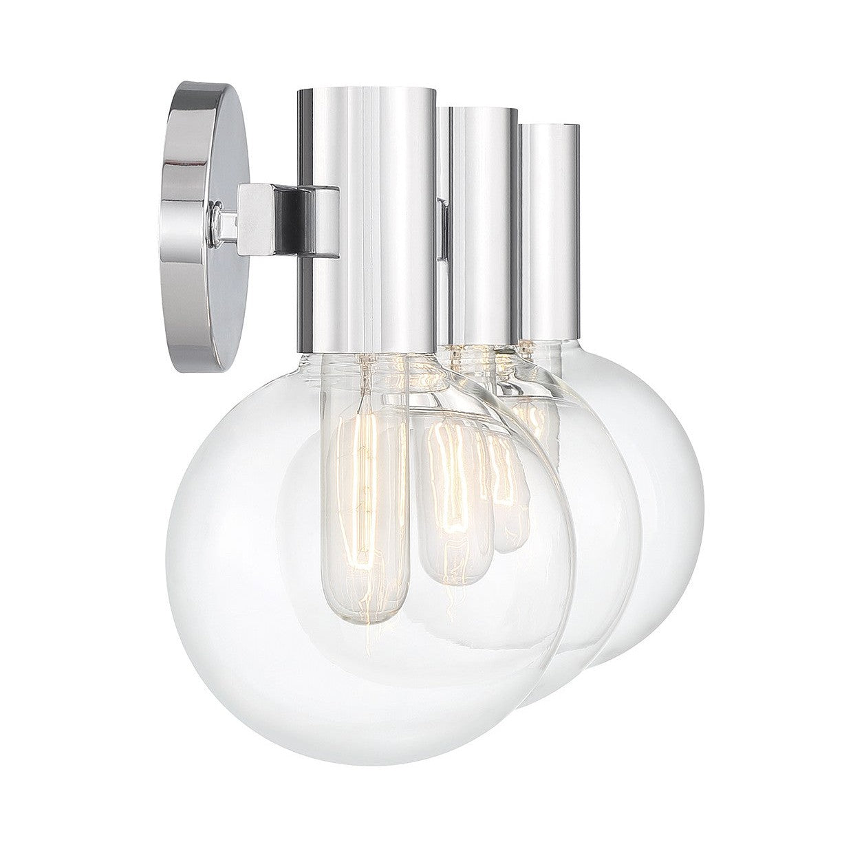 Savoy House - 8-3076-3-11 - Three Light Bathroom Vanity - Wright - Chrome