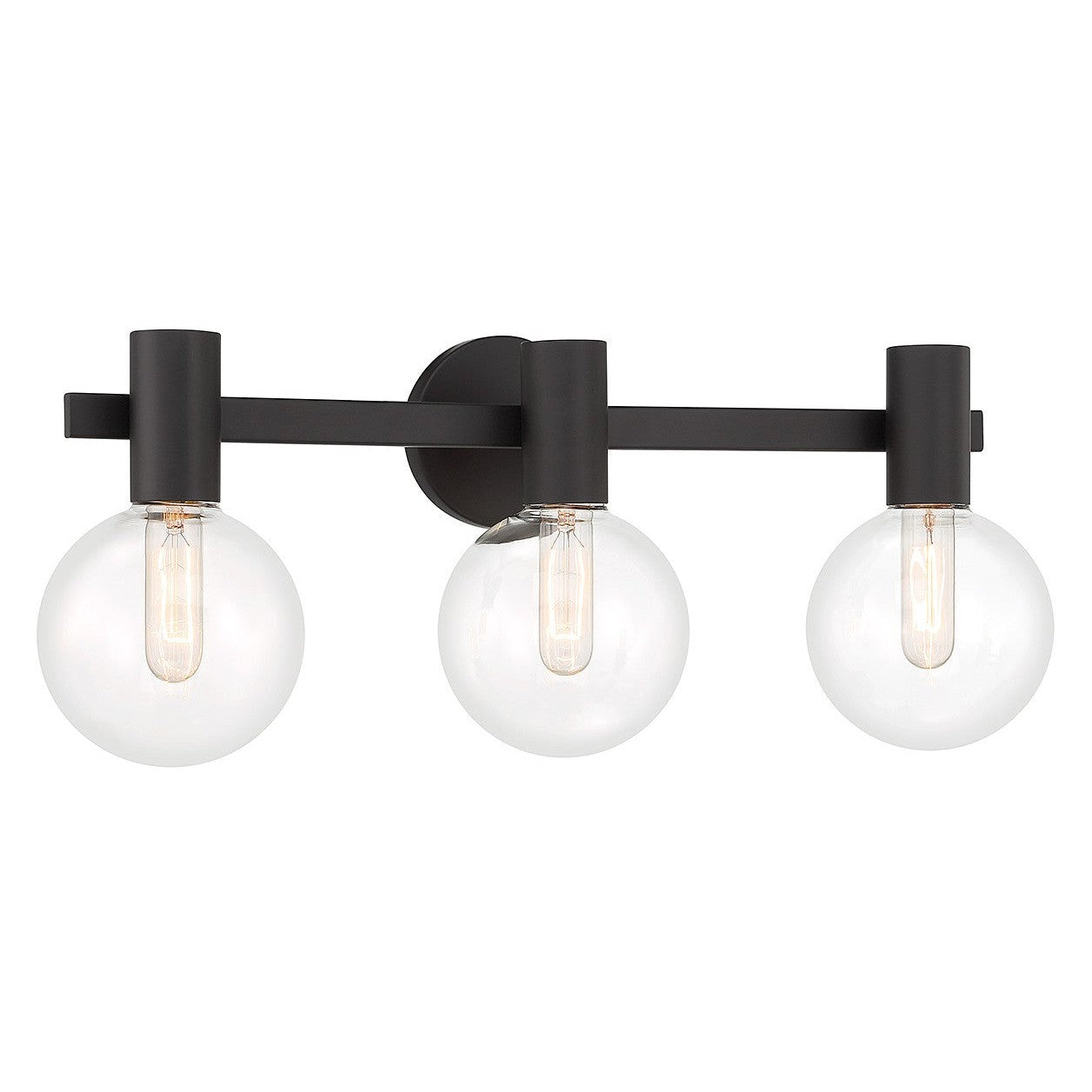 Savoy House - 8-3076-3-BK - Three Light Bathroom Vanity - Wright - Matte Black