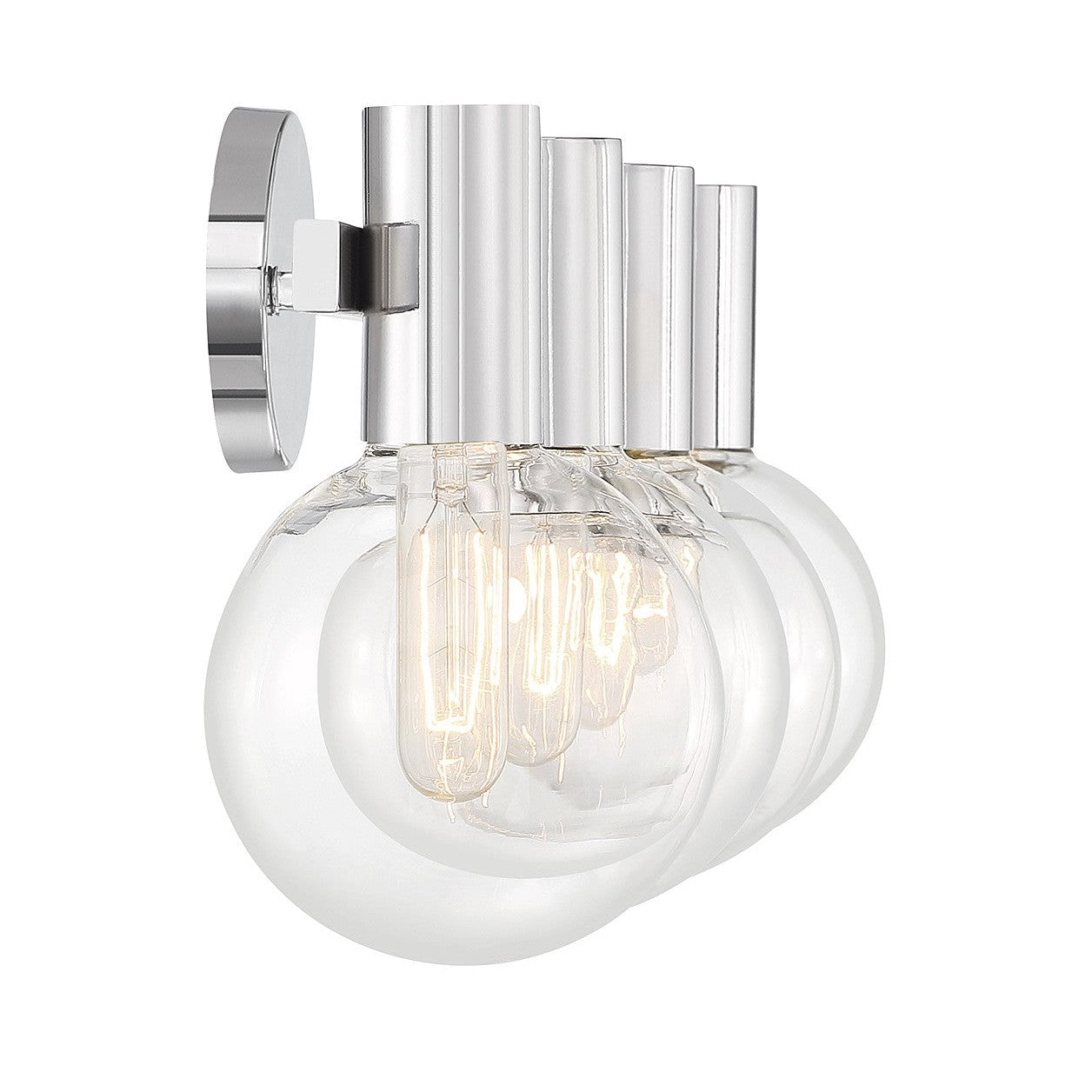 Savoy House - 8-3076-4-11 - Four Light Bathroom Vanity - Wright - Chrome