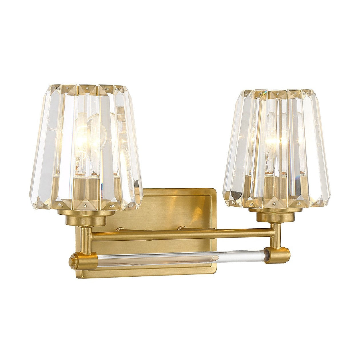 Savoy House - 8-6001-2-322 - Two Light Bathroom Vanity - Garnet - Warm Brass