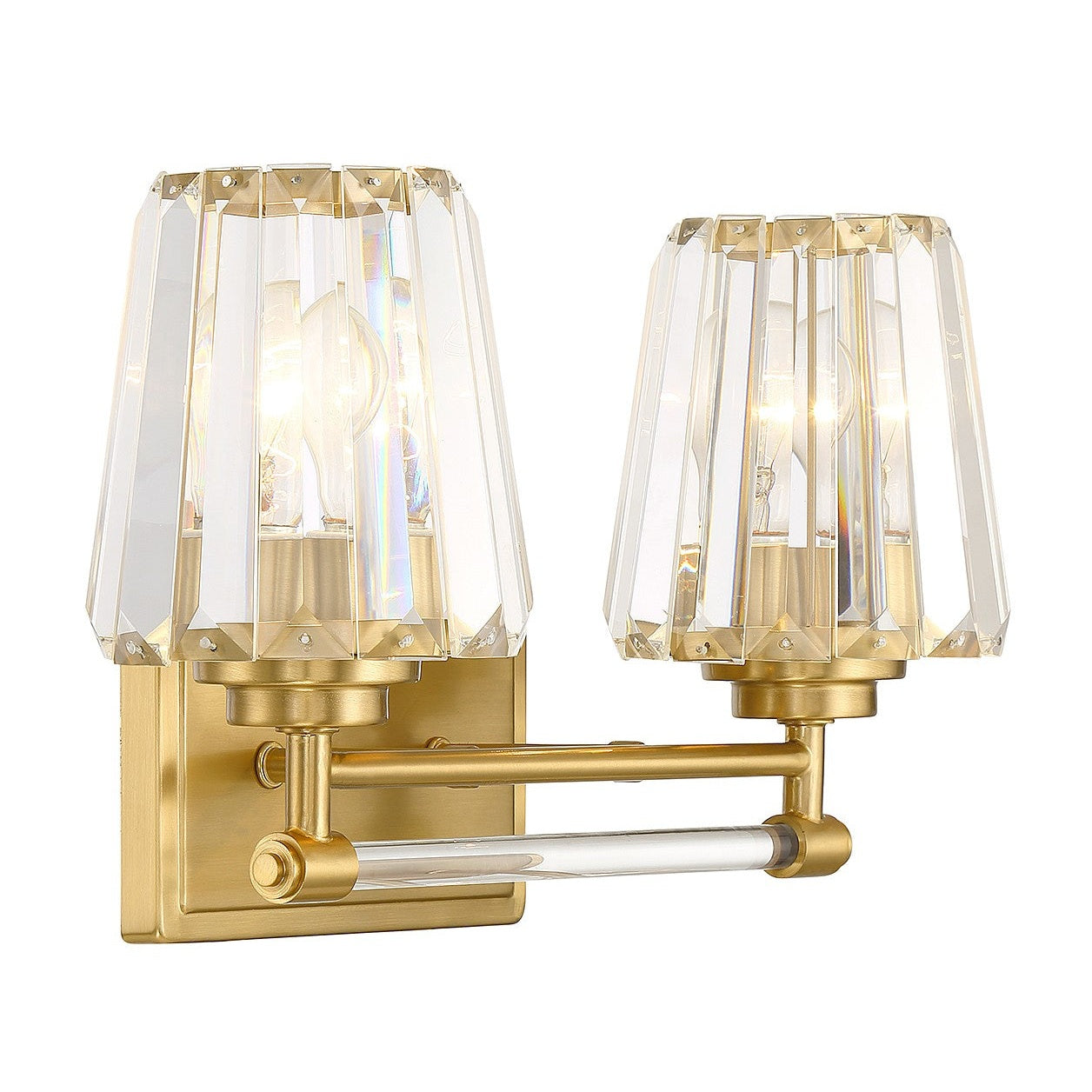 Savoy House - 8-6001-2-322 - Two Light Bathroom Vanity - Garnet - Warm Brass