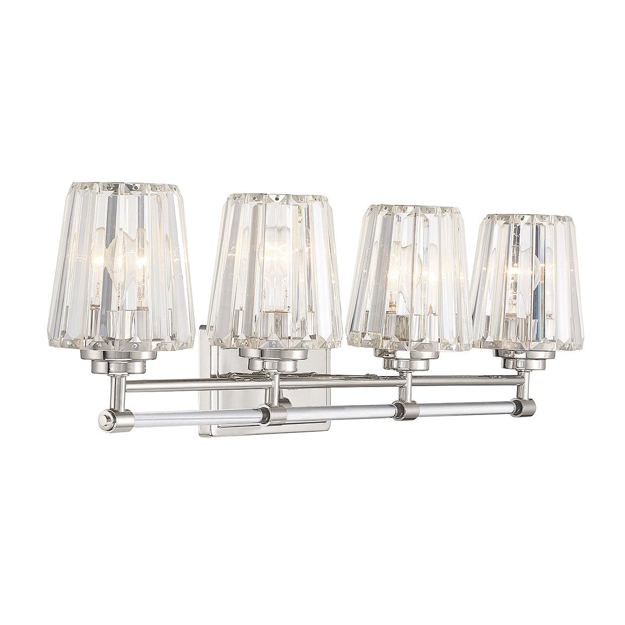 Savoy House - 8-6001-4-109 - Four Light Bathroom Vanity - Garnet - Polished Nickel