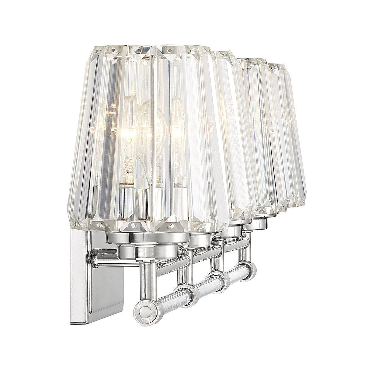 Savoy House - 8-6001-4-109 - Four Light Bathroom Vanity - Garnet - Polished Nickel