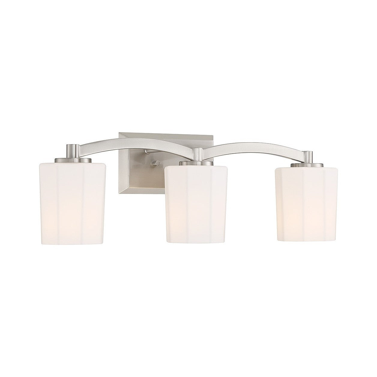 Savoy House - 8-7710-3-SN - Three Light Bathroom Vanity - Whitney - Satin Nickel