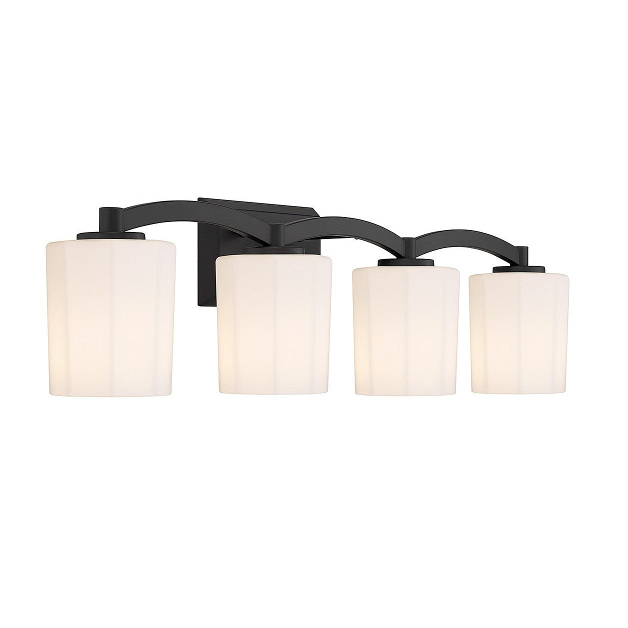 Savoy House - 8-7710-4-BK - Four Light Bathroom Vanity - Whitney - Matte Black