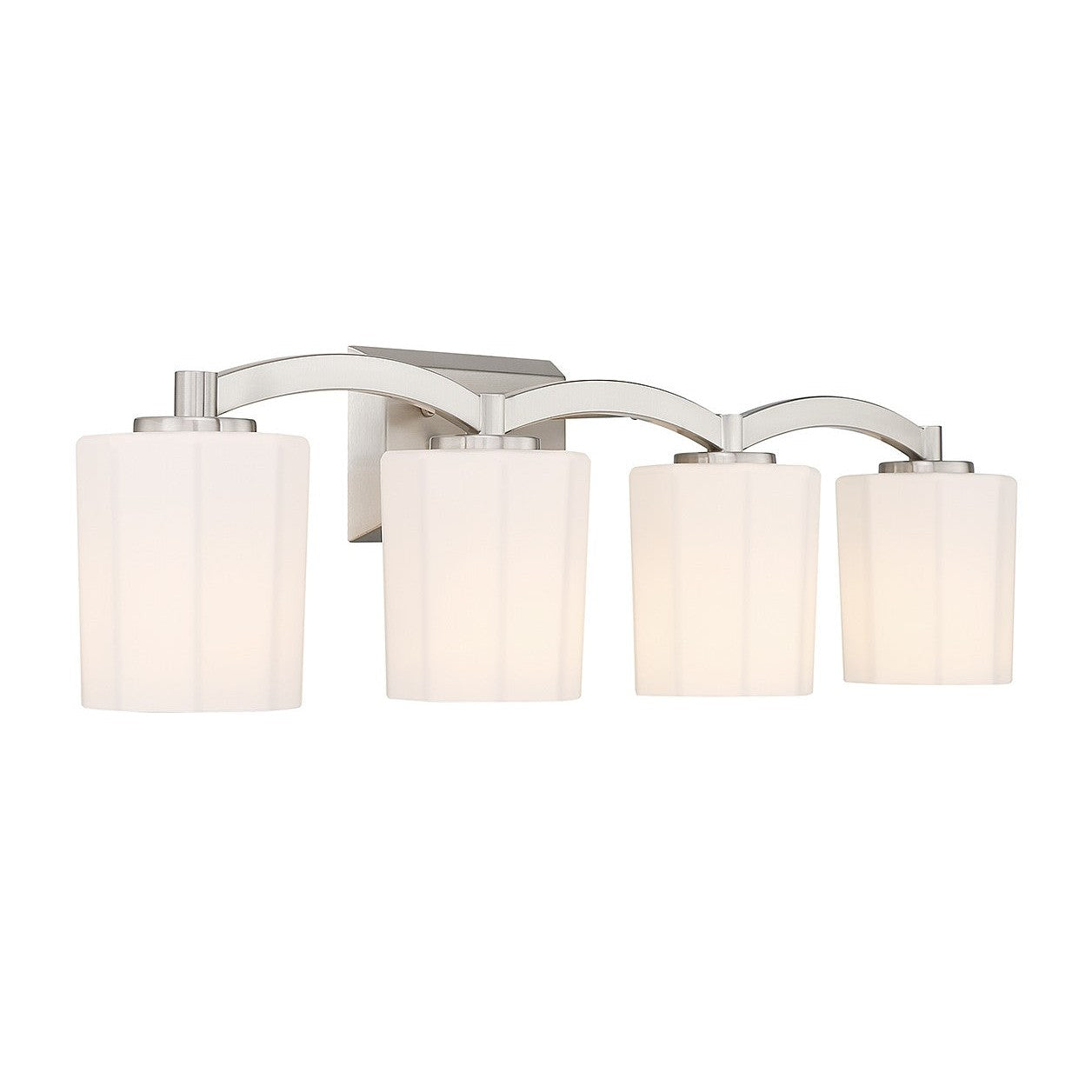 Savoy House - 8-7710-4-SN - Four Light Bathroom Vanity - Whitney - Satin Nickel