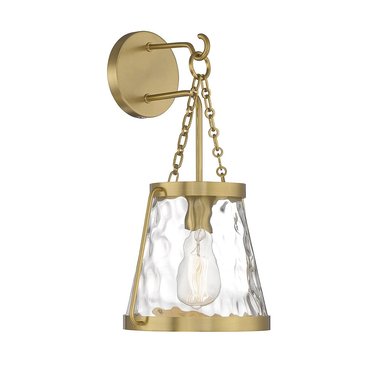 Savoy House - 9-1801-1-322 - One Light Wall Sconce - Crawford - Warm Brass