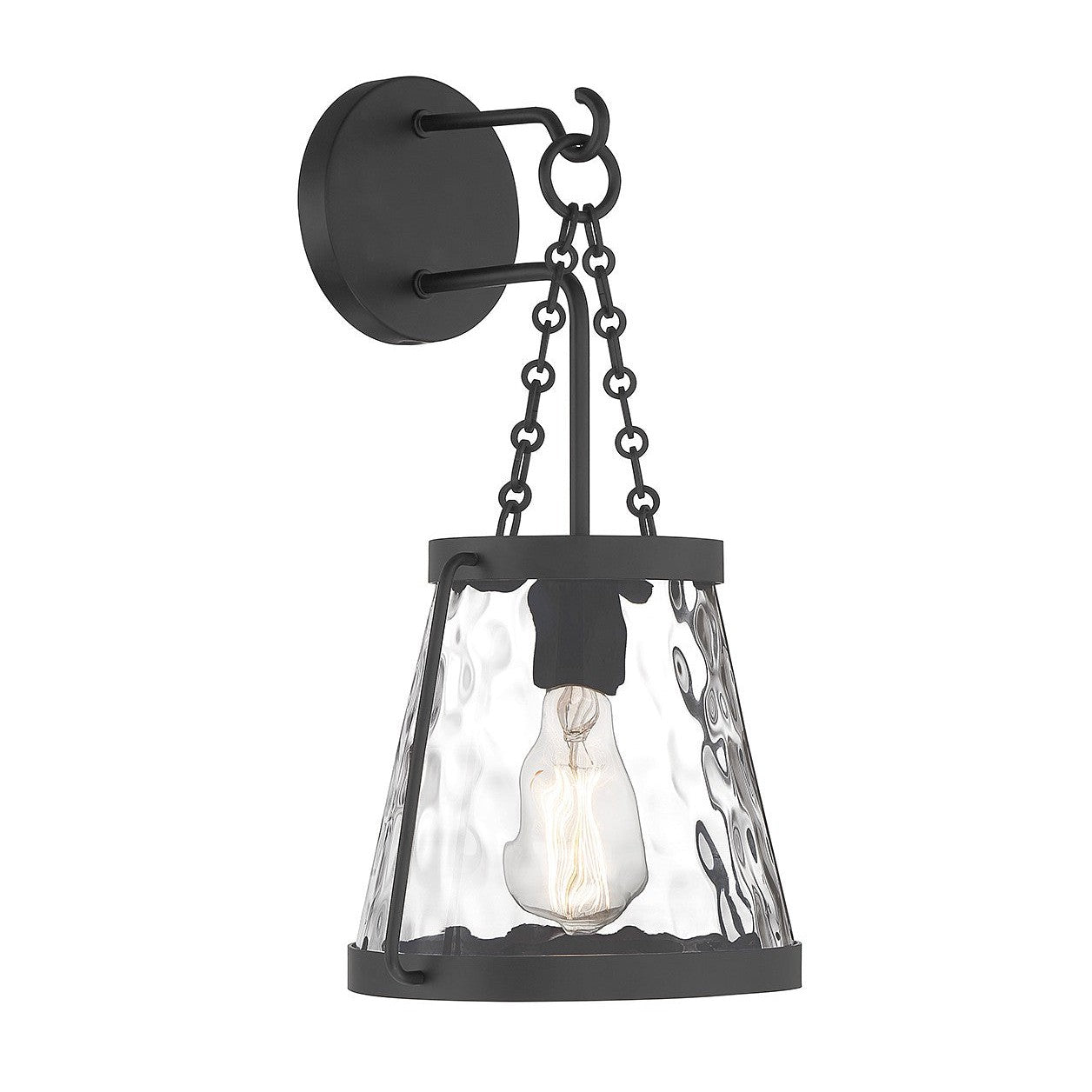 Savoy House - 9-1801-1-89 - One Light Wall Sconce - Crawford - Matte Black