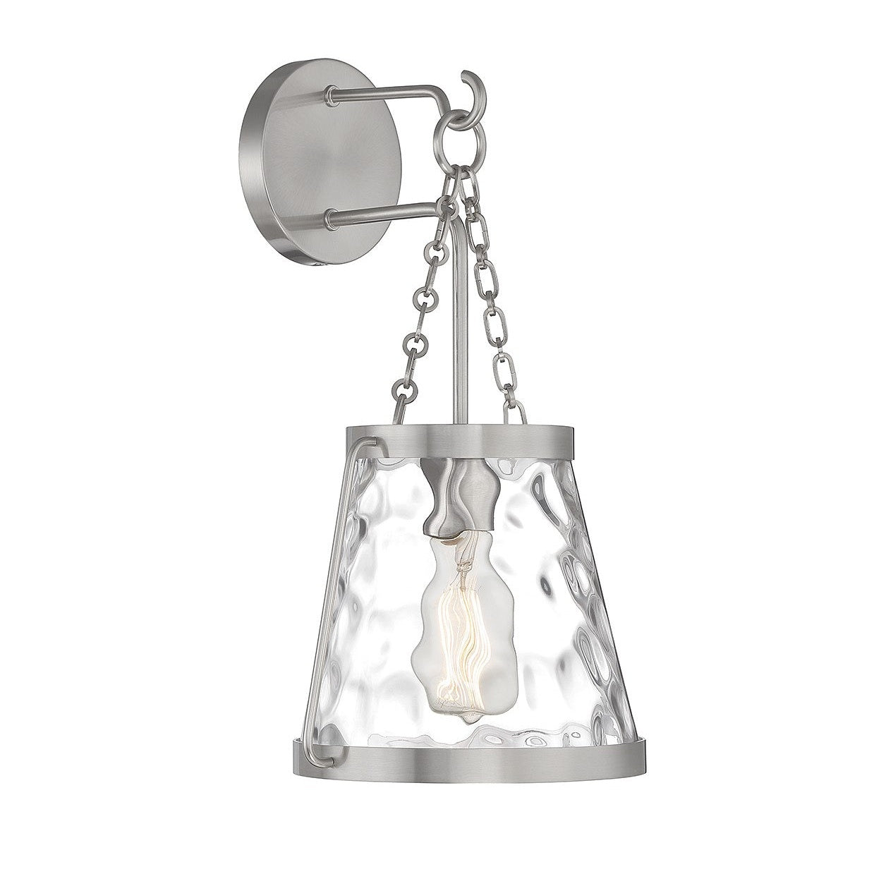 Savoy House - 9-1801-1-SN - One Light Wall Sconce - Crawford - Satin Nickel