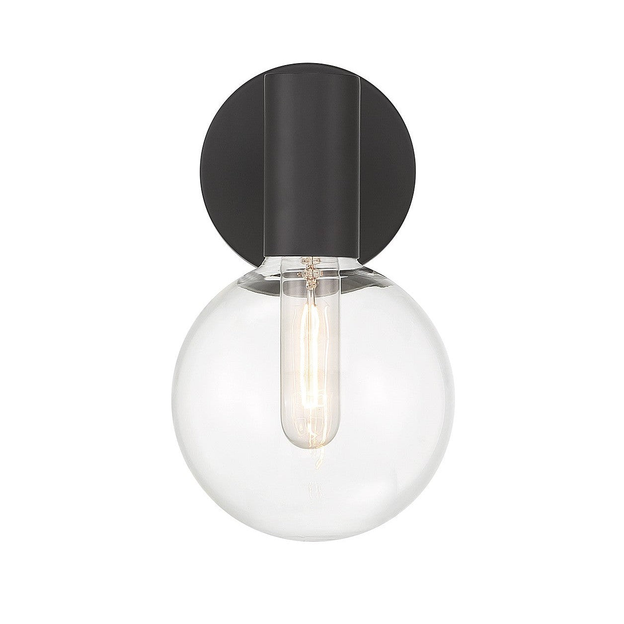 Savoy House - 9-3076-1-89 - One Light Wall Sconce - Wright - Matte Black