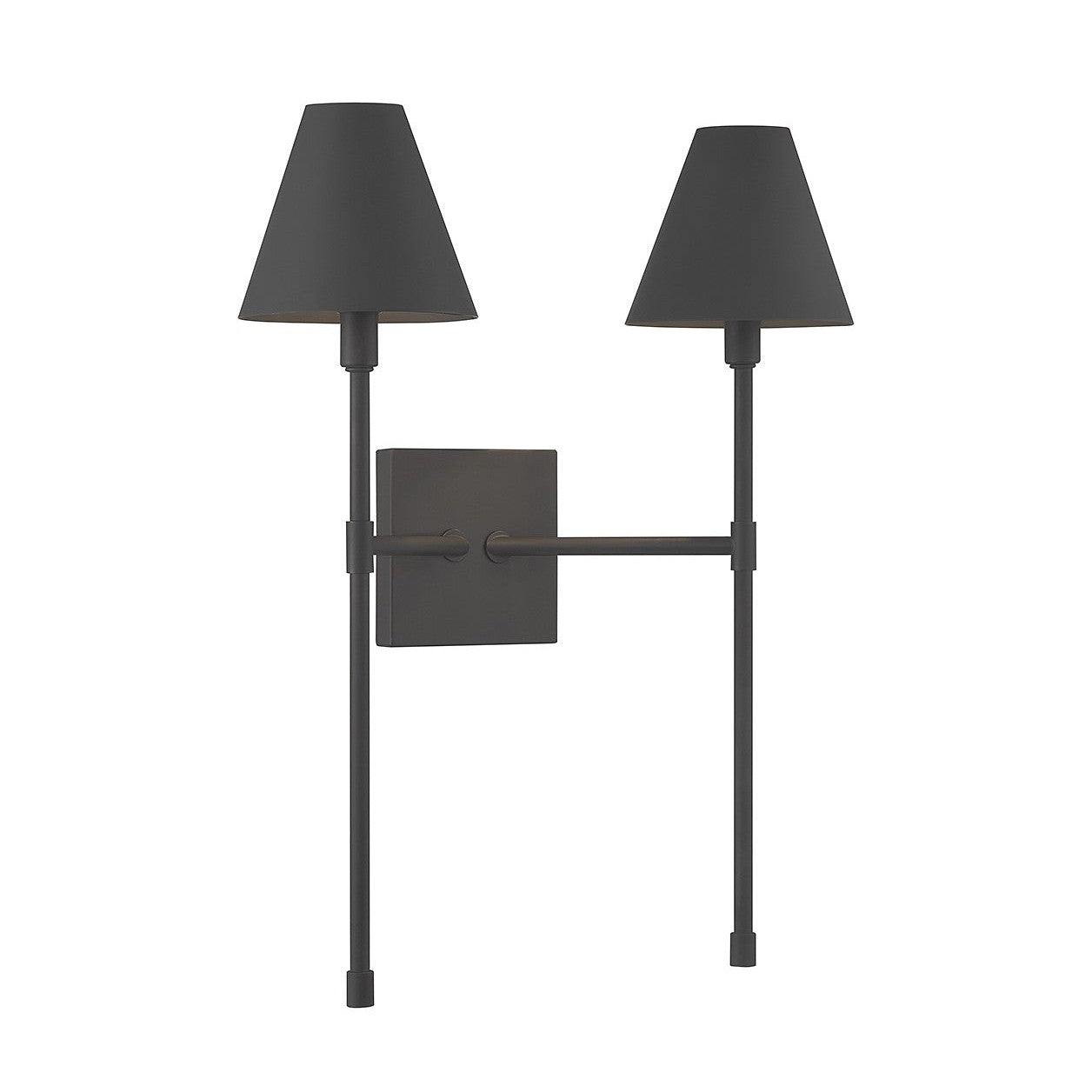 Savoy House - 9-5202-2-89 - Two Light Wall Sconce - Jefferson - Matte Black