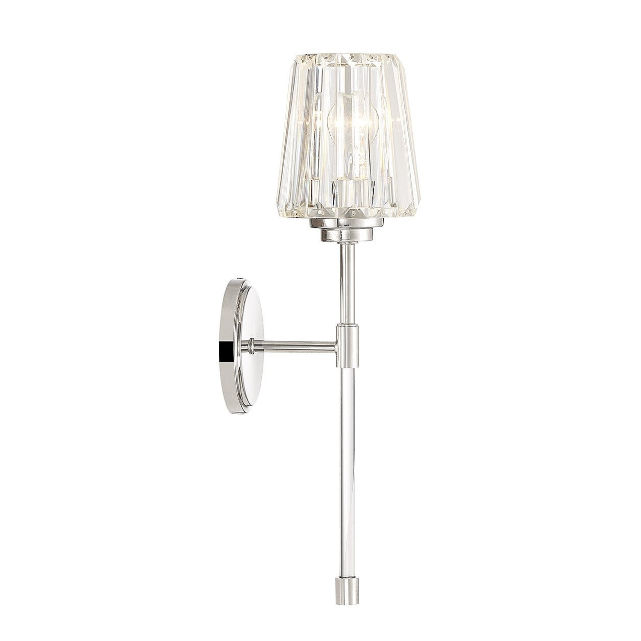 Savoy House - 9-6001-1-109 - One Light Wall Sconce - Garnet - Polished Nickel