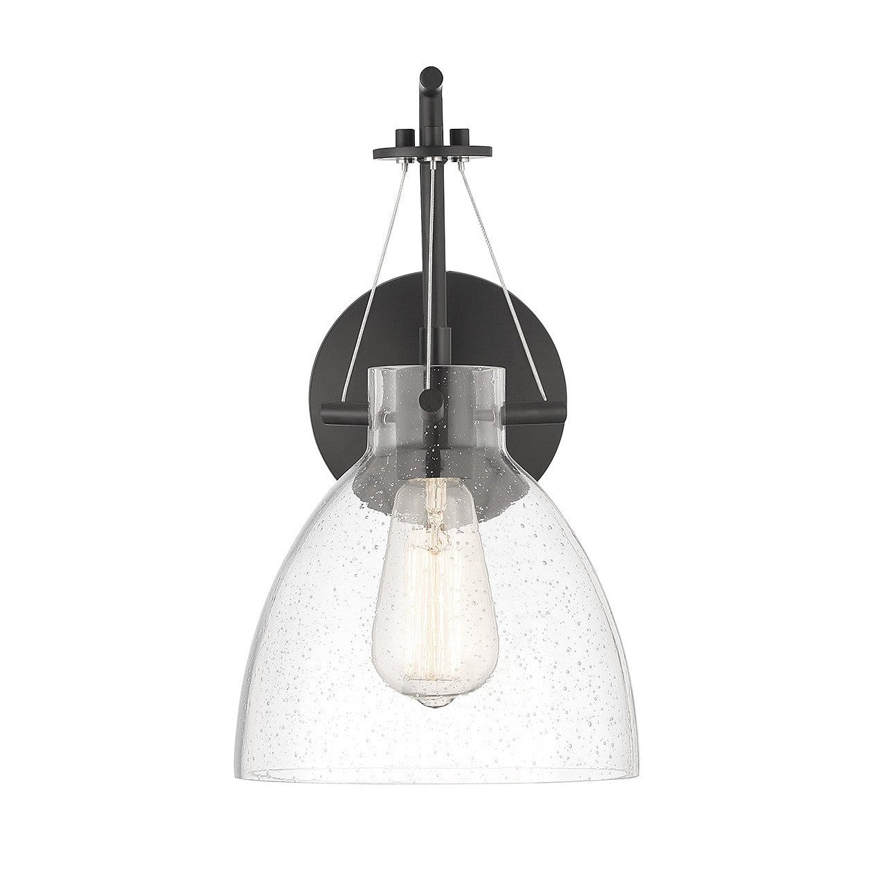 Savoy House - 9-7005-1-89 - One Light Wall Sconce - Foster - Matte Black
