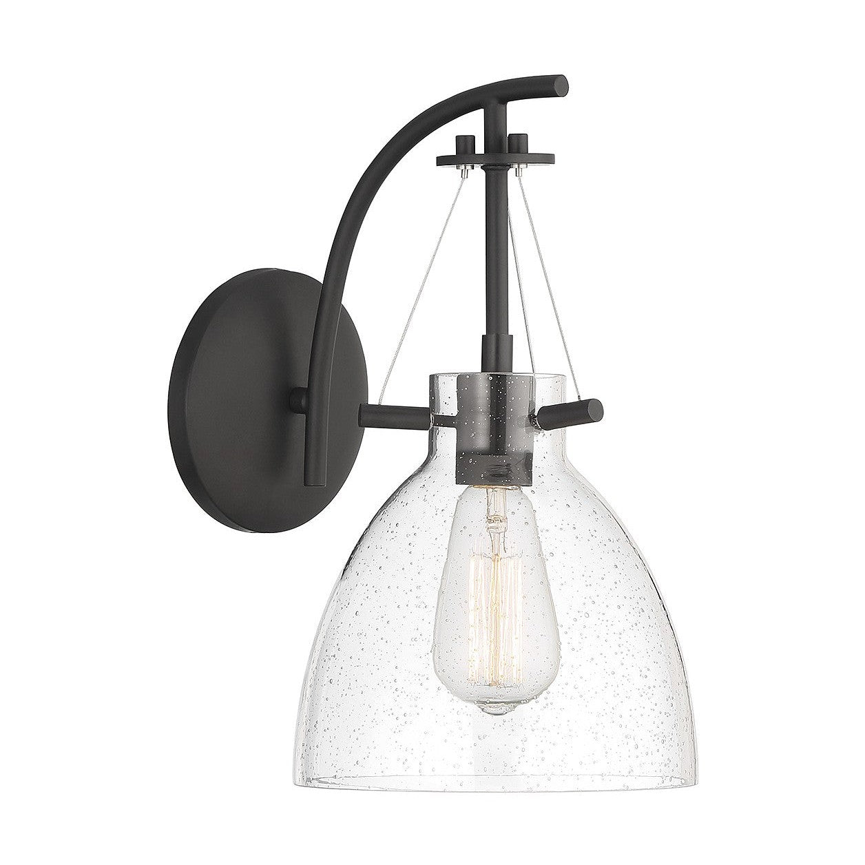 Savoy House - 9-7005-1-89 - One Light Wall Sconce - Foster - Matte Black