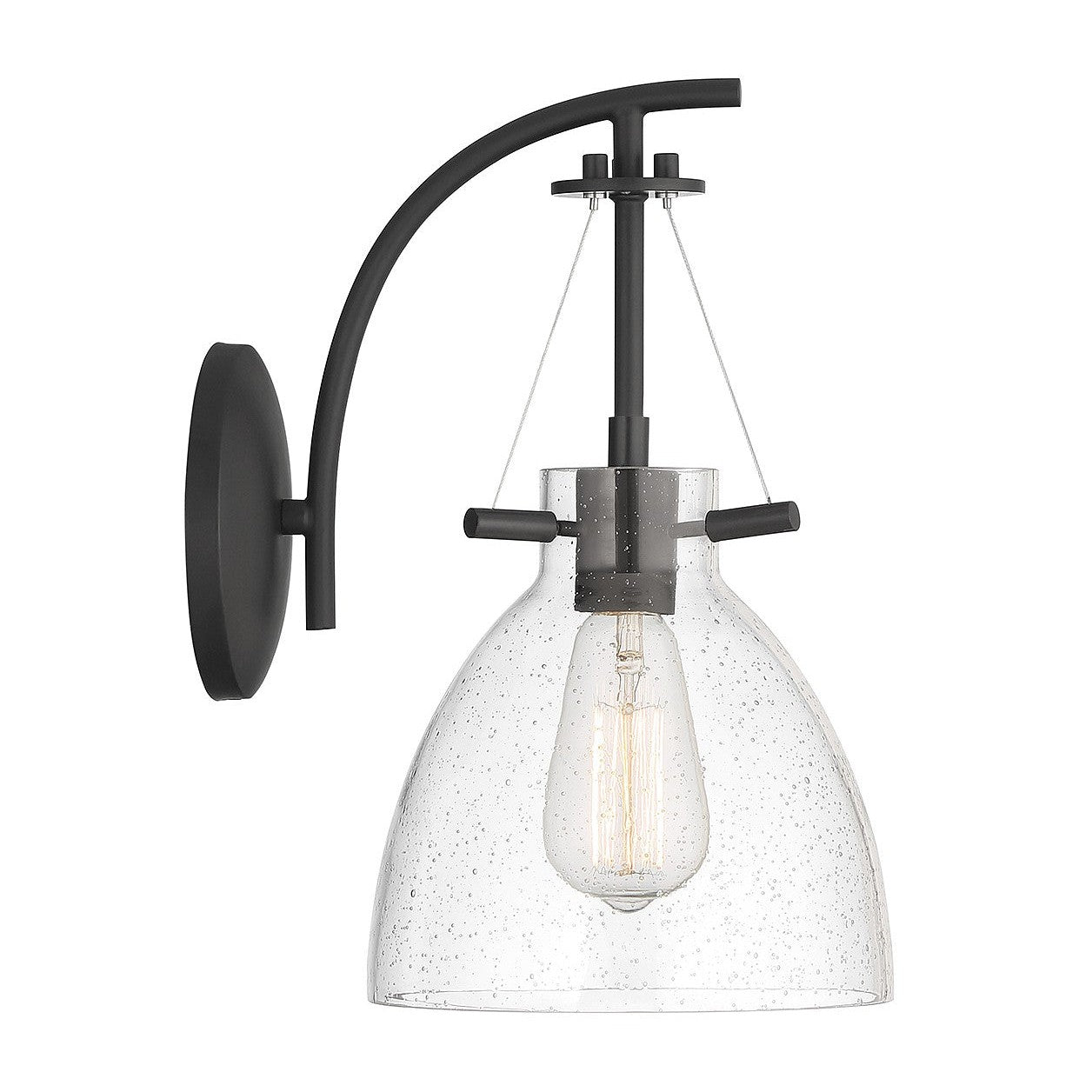 Savoy House - 9-7005-1-89 - One Light Wall Sconce - Foster - Matte Black