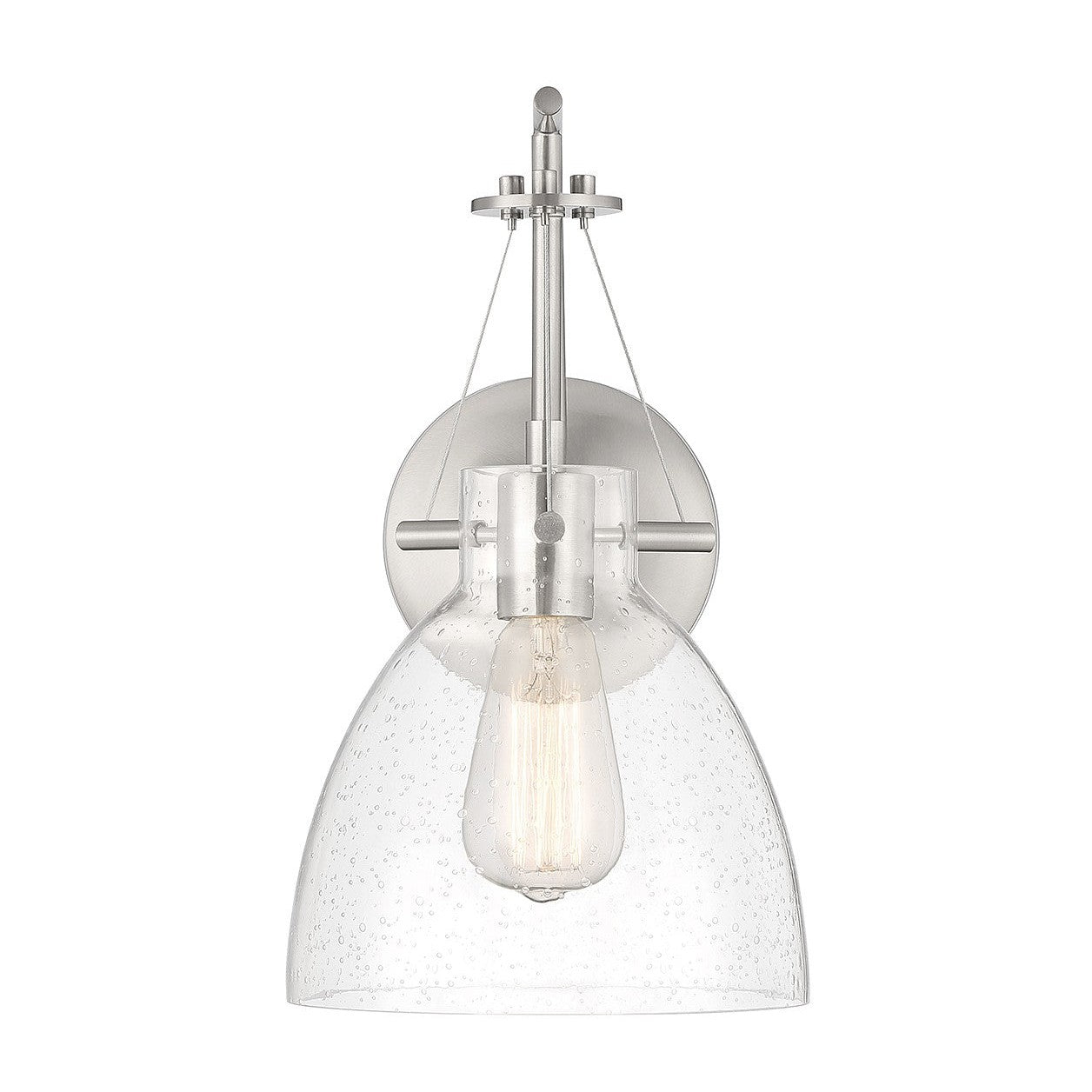 Savoy House - 9-7005-1-SN - One Light Wall Sconce - Foster - Satin Nickel