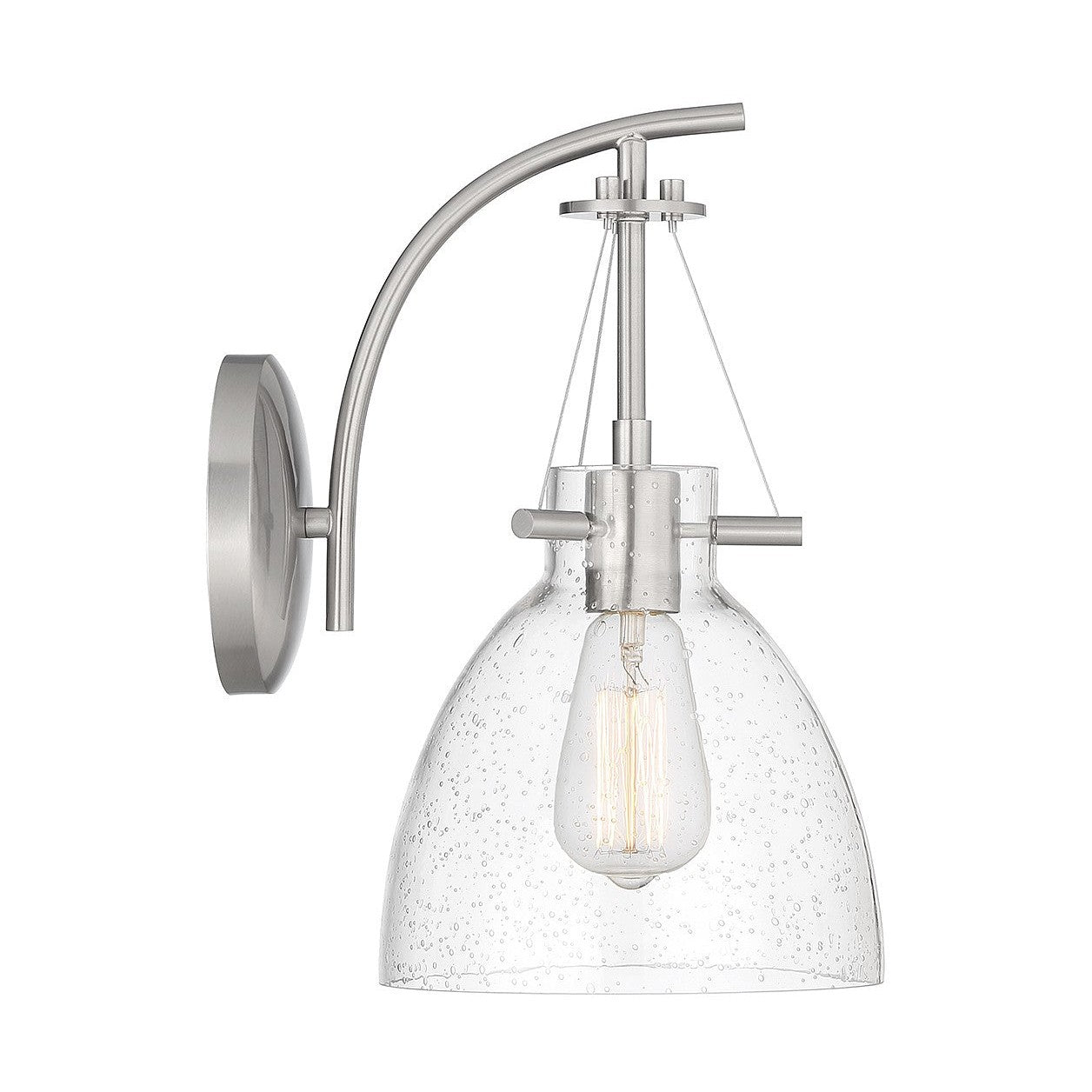 Savoy House - 9-7005-1-SN - One Light Wall Sconce - Foster - Satin Nickel