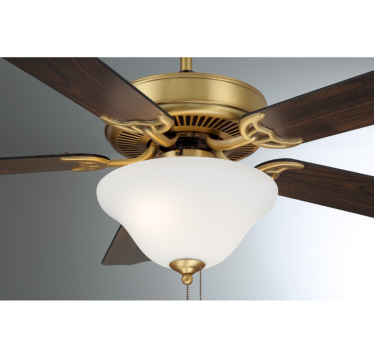 Meridian - M2018NBRV - 52" Ceiling Fan - Natural Brass