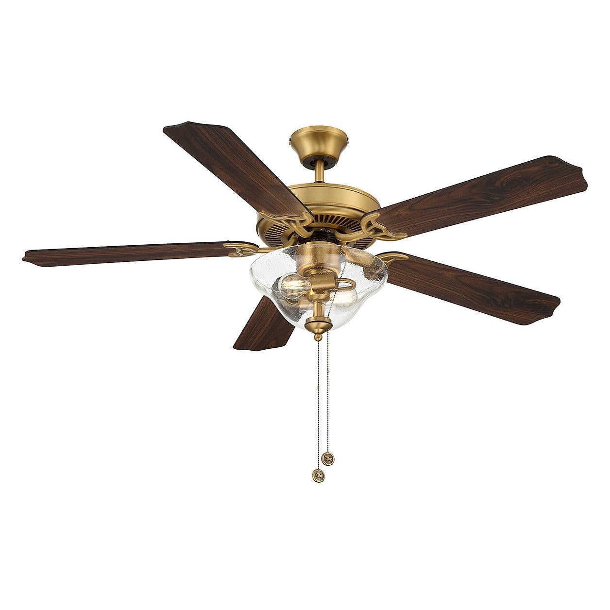 Meridian - M2019NBRV - 52" Ceiling Fan - Natural Brass
