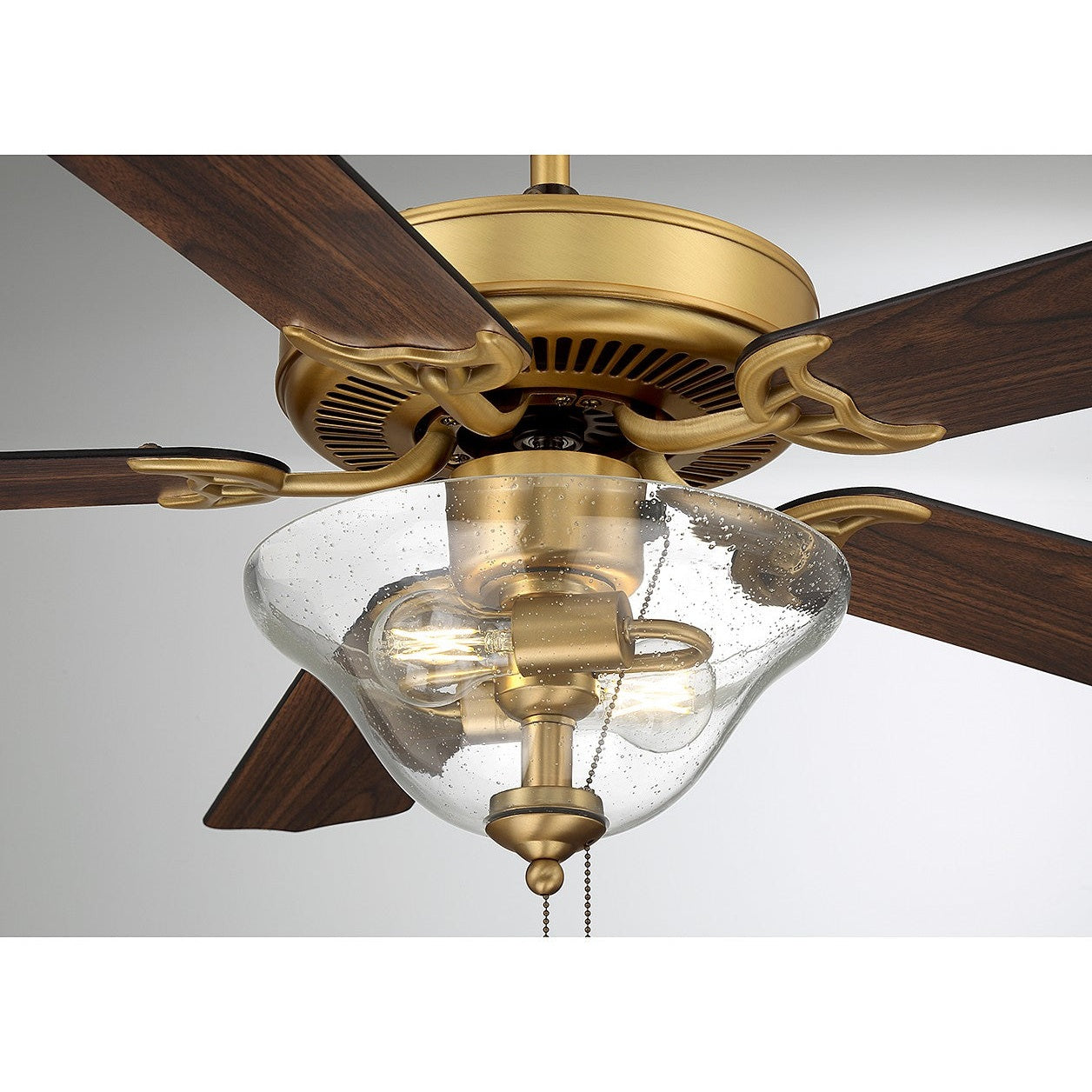 Meridian - M2019NBRV - 52" Ceiling Fan - Natural Brass