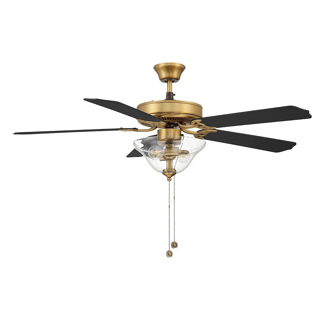 Meridian - M2019NBRV - 52" Ceiling Fan - Natural Brass