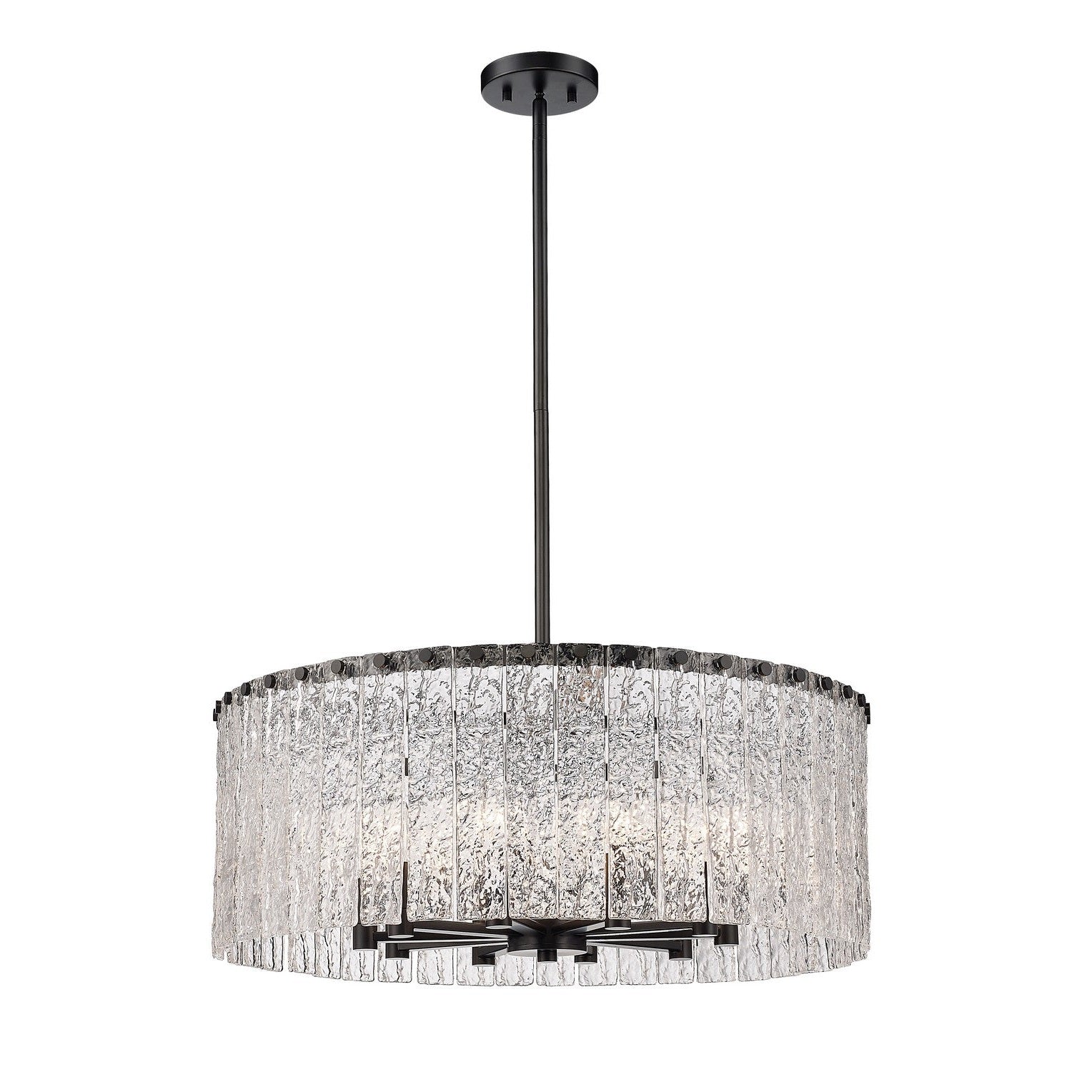 Z-Lite - 1943P26-MB - Ten Light Chandelier - Glacier - Matte Black