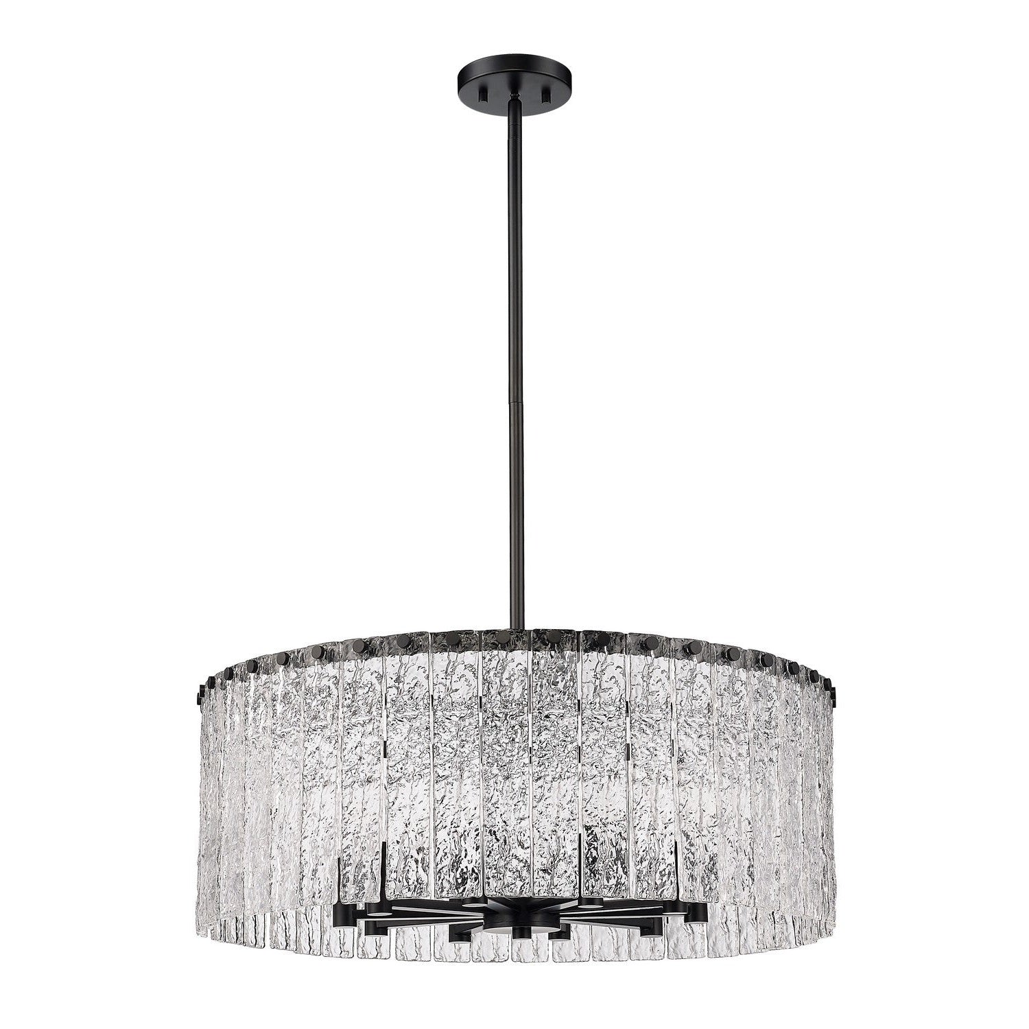 Z-Lite - 1943P26-MB - Ten Light Chandelier - Glacier - Matte Black