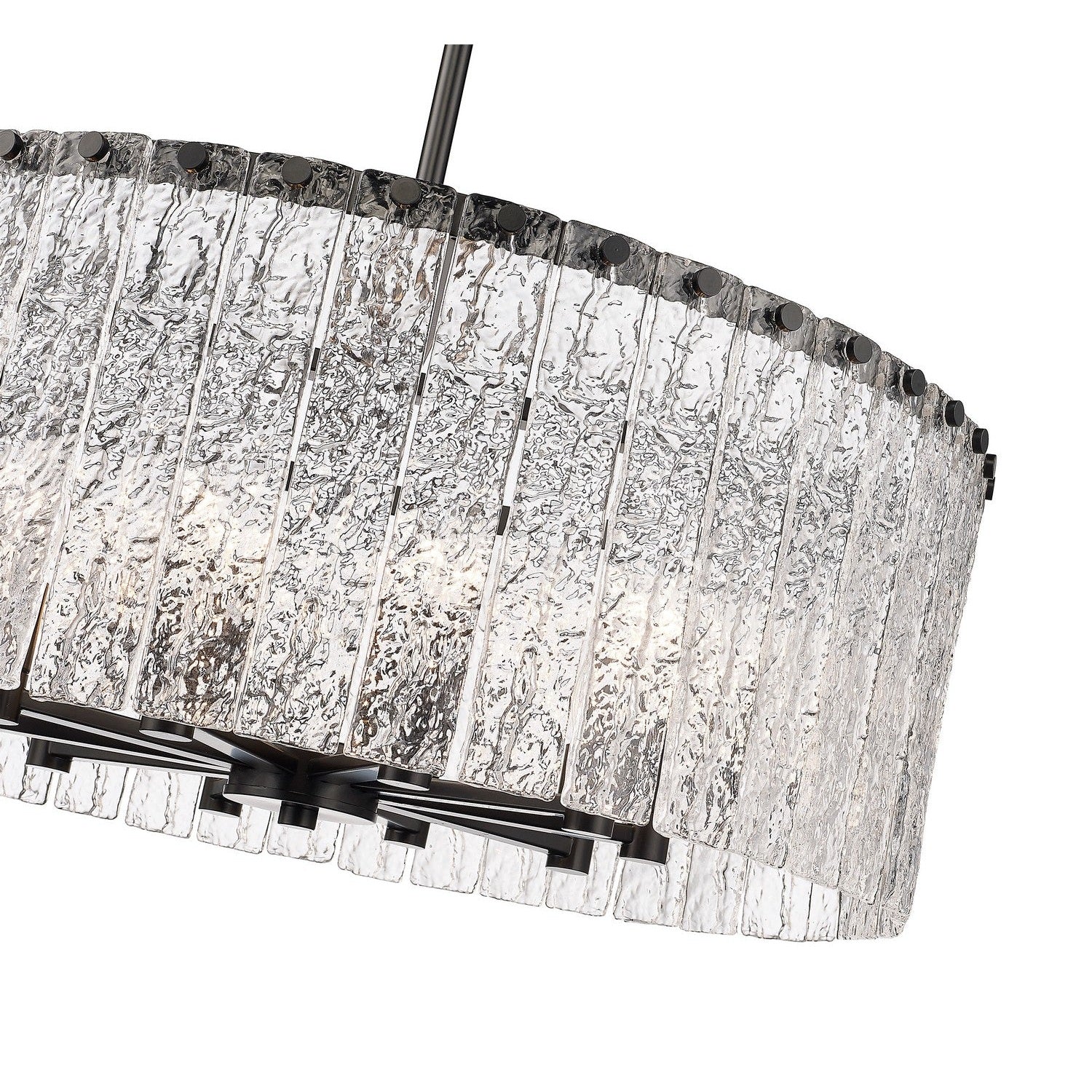 Z-Lite - 1943P26-MB - Ten Light Chandelier - Glacier - Matte Black