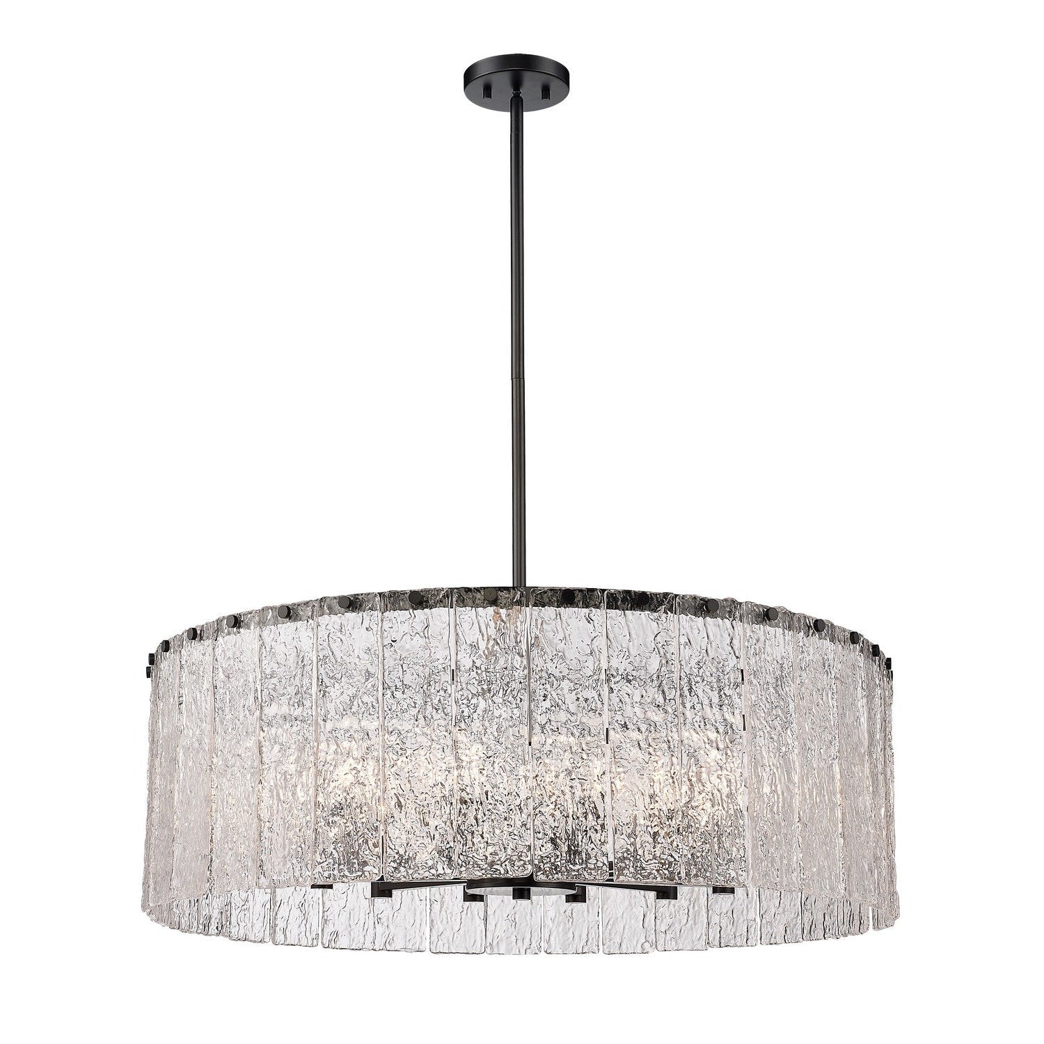 Z-Lite - 1943P32-MB - 12 Light Chandelier - Glacier - Matte Black